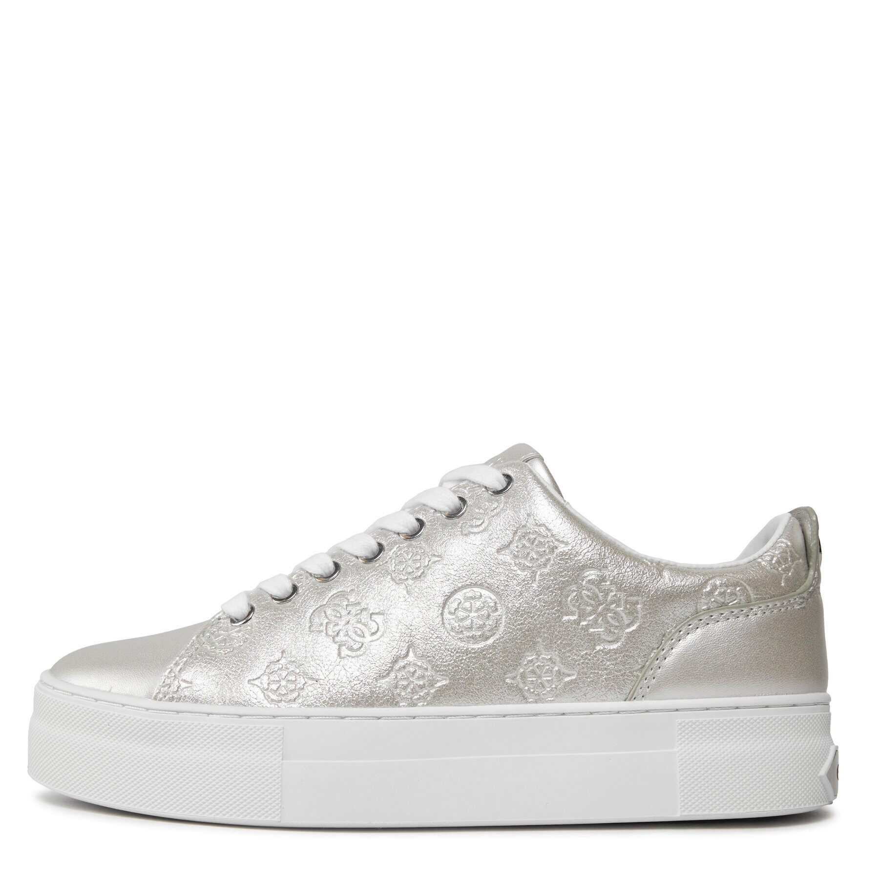 Guess Sneakers Gianele4 FLPGN4 LEL12 Argintiu - Pled.ro