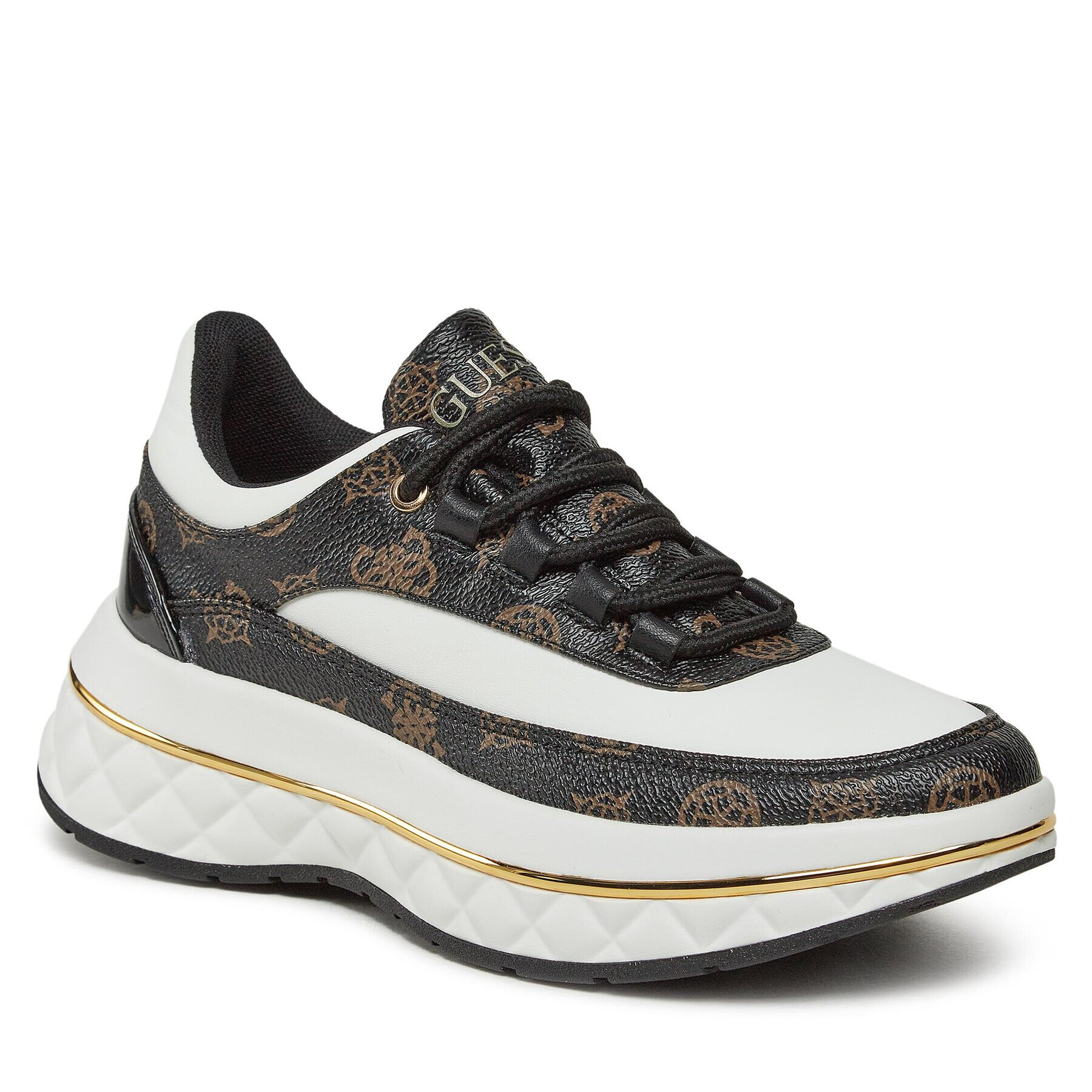 Guess Sneakers Kyra FL8KYR FAL12 Alb - Pled.ro