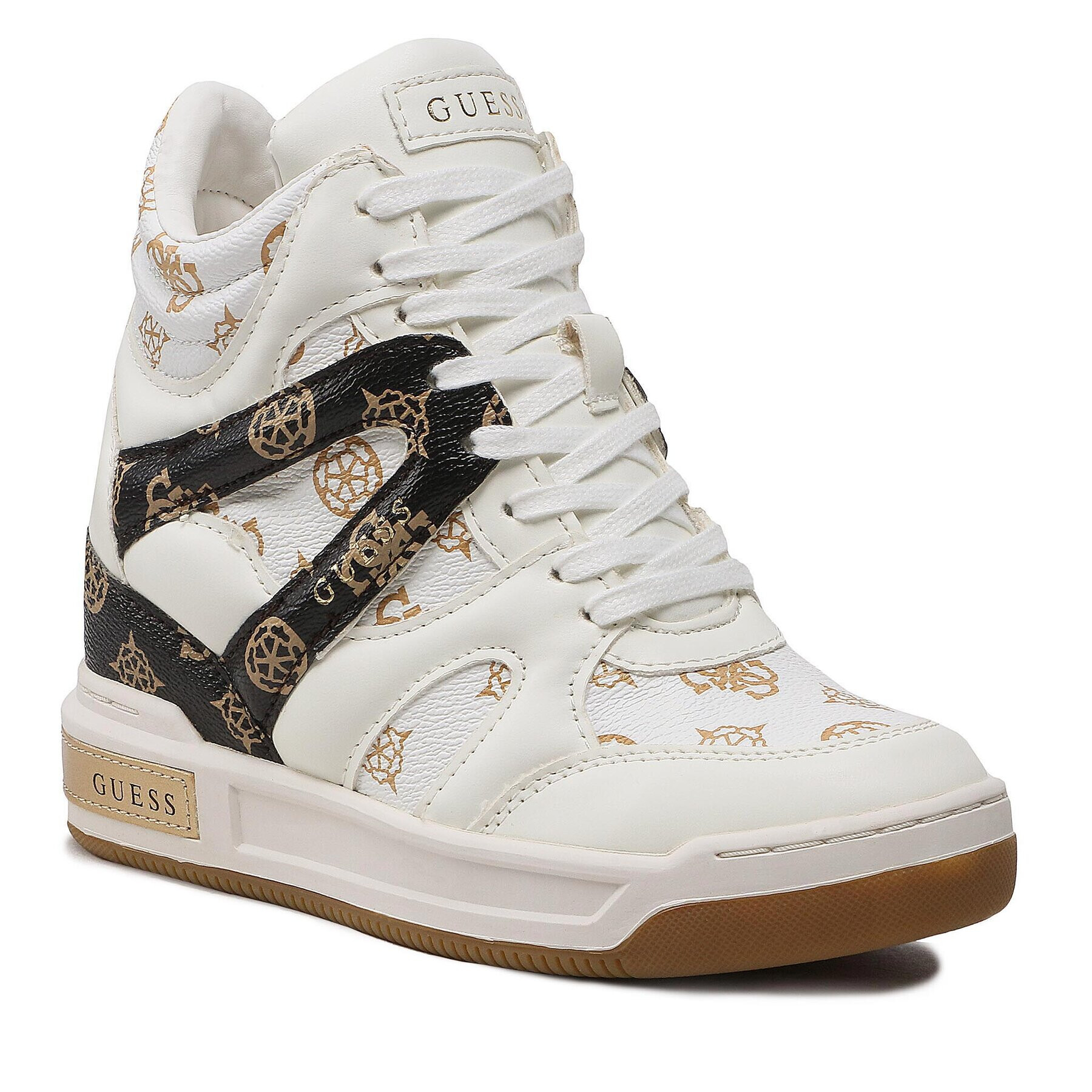 Guess Sneakers Lisa FL5LIS FAL12 Alb - Pled.ro