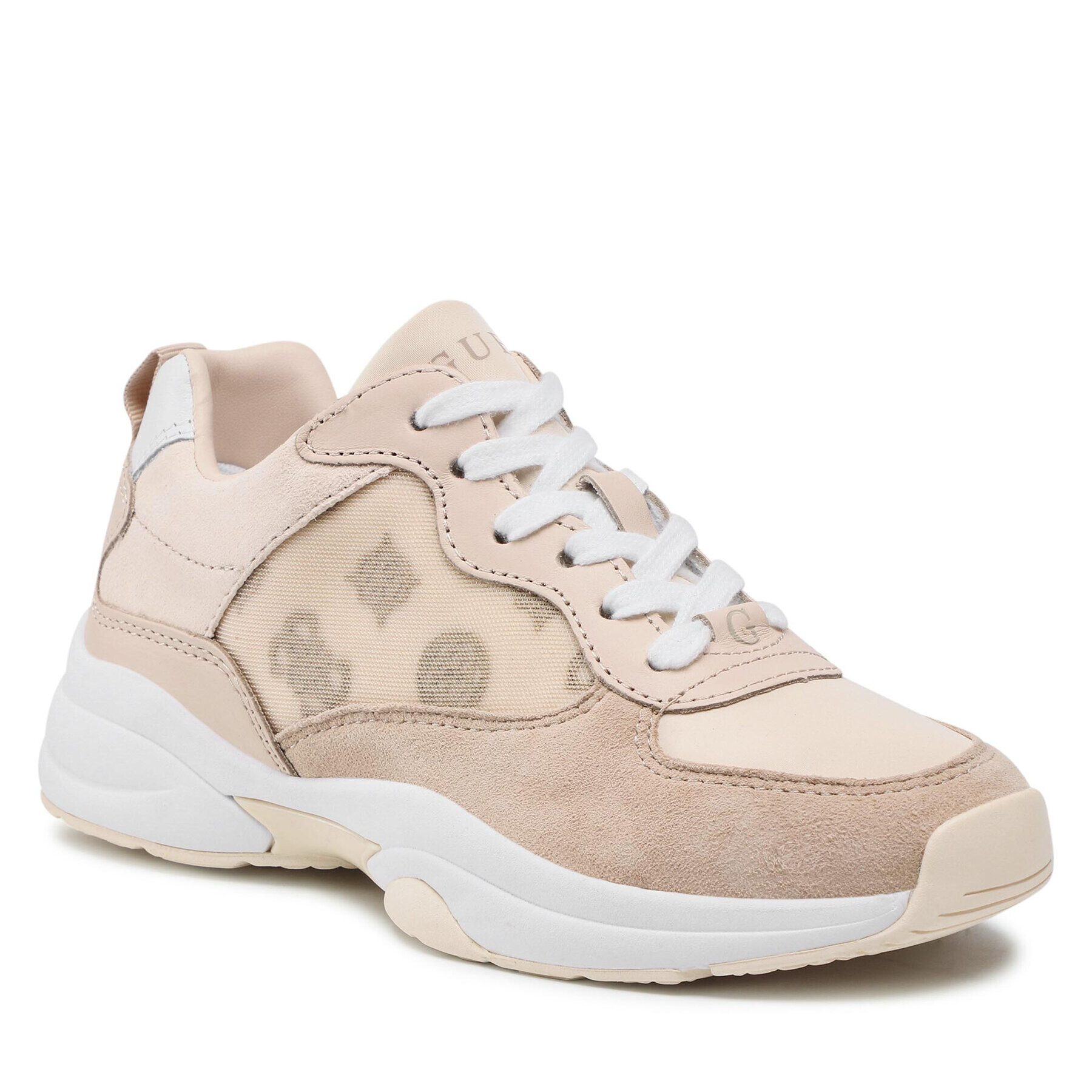 Guess Sneakers Luckee FL5LUK FAL12 Bej - Pled.ro