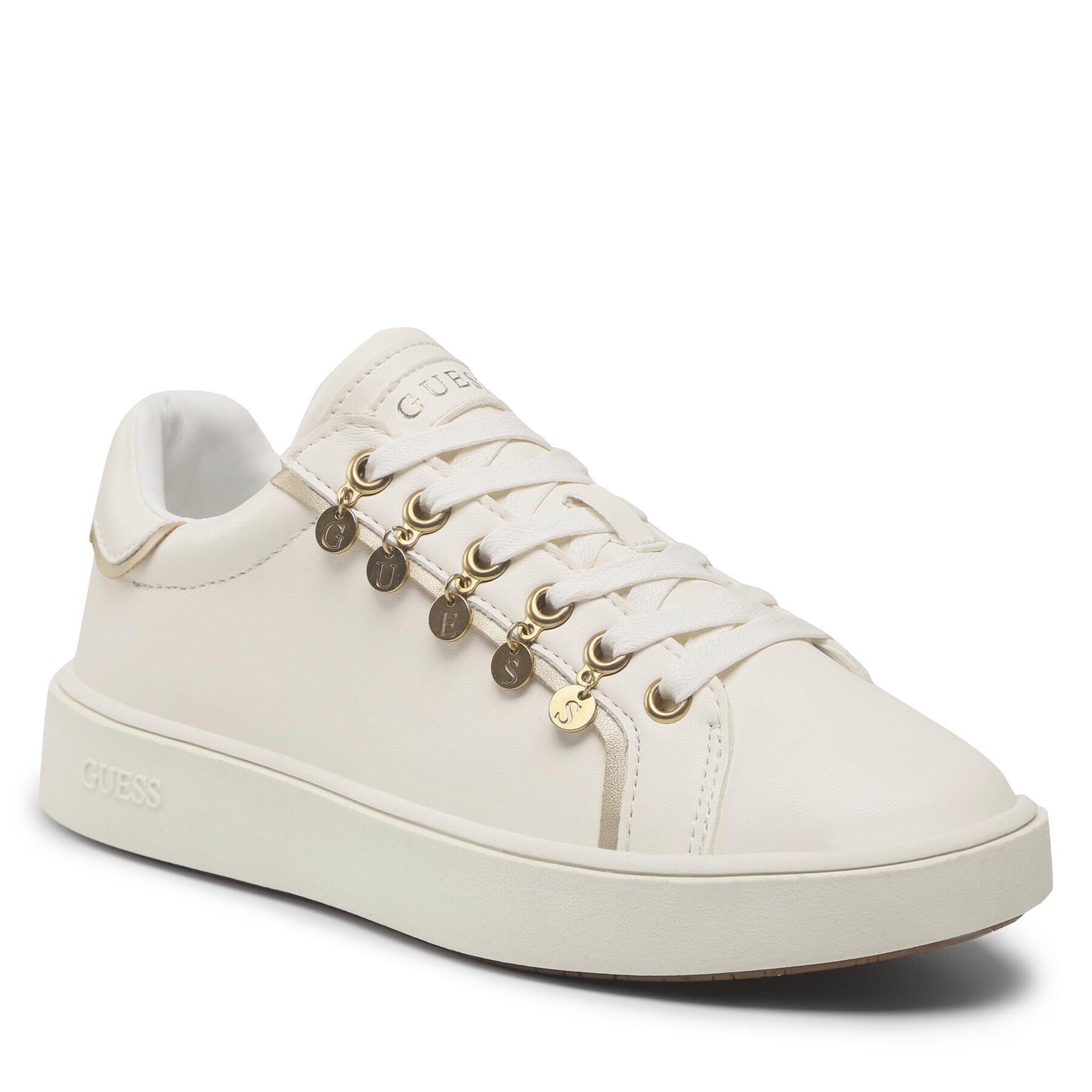 Guess Sneakers Mely FL5MEL SMA12 Alb - Pled.ro