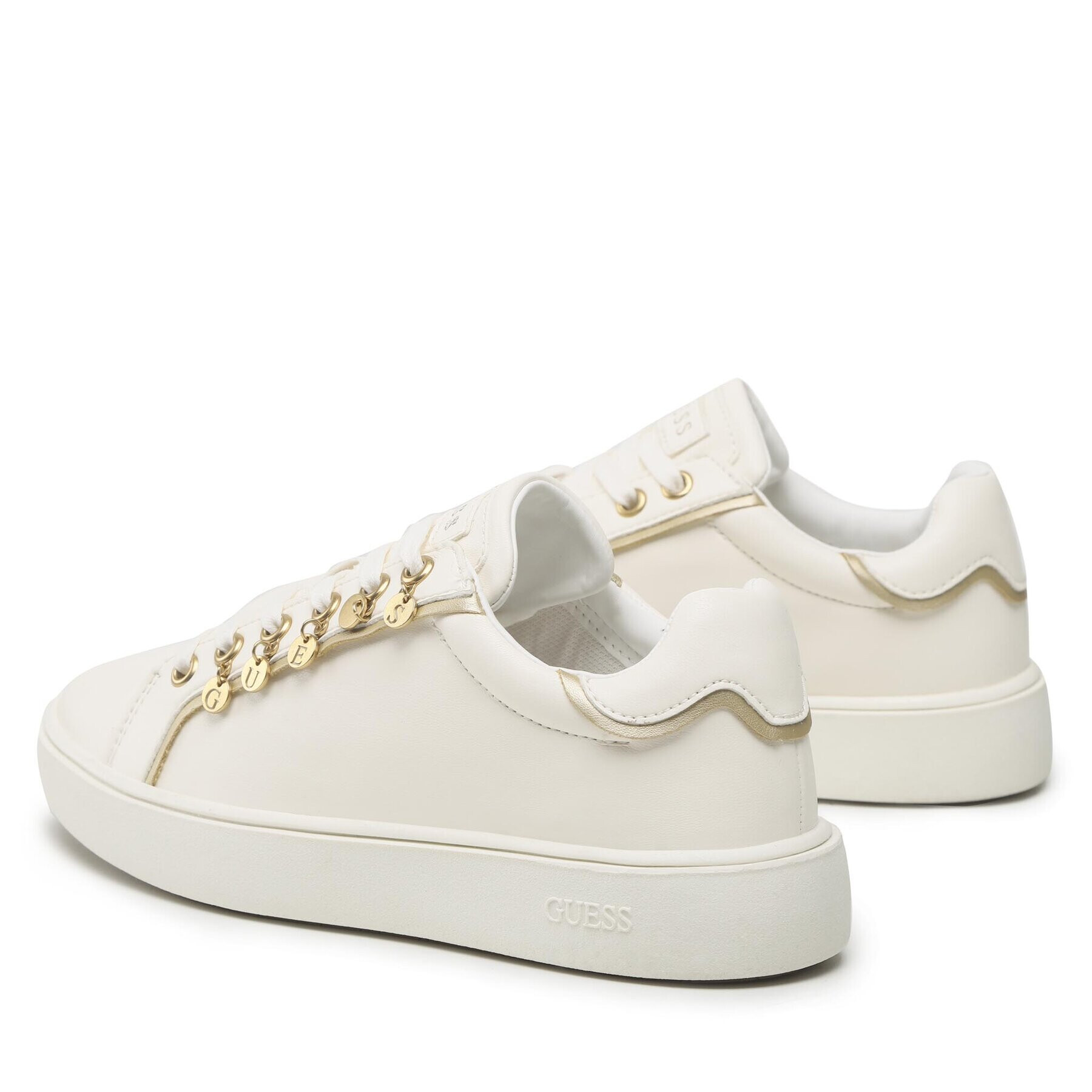 Guess Sneakers Mely FL5MEL SMA12 Alb - Pled.ro