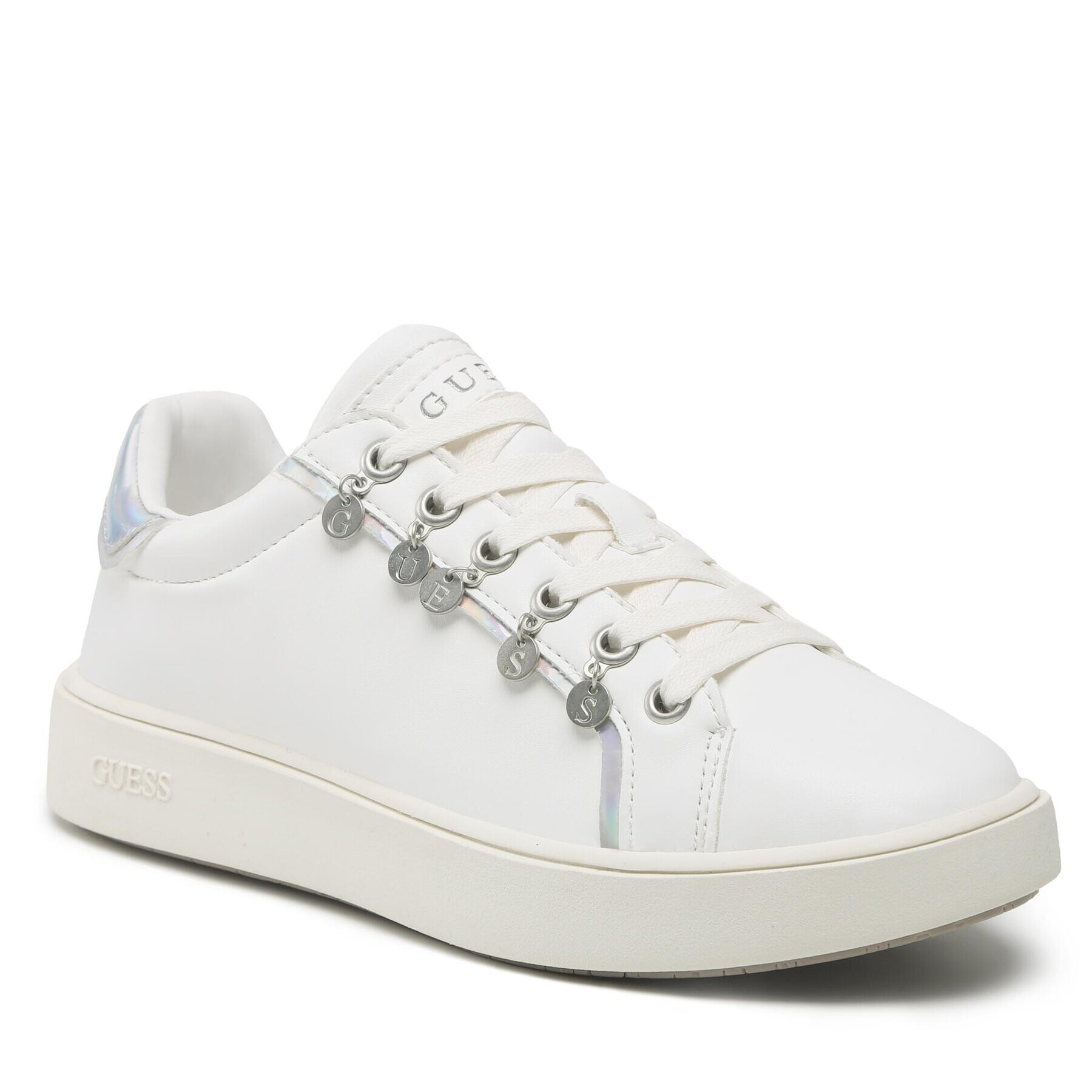 Guess Sneakers Mely FL5MEL SMA12 Alb - Pled.ro