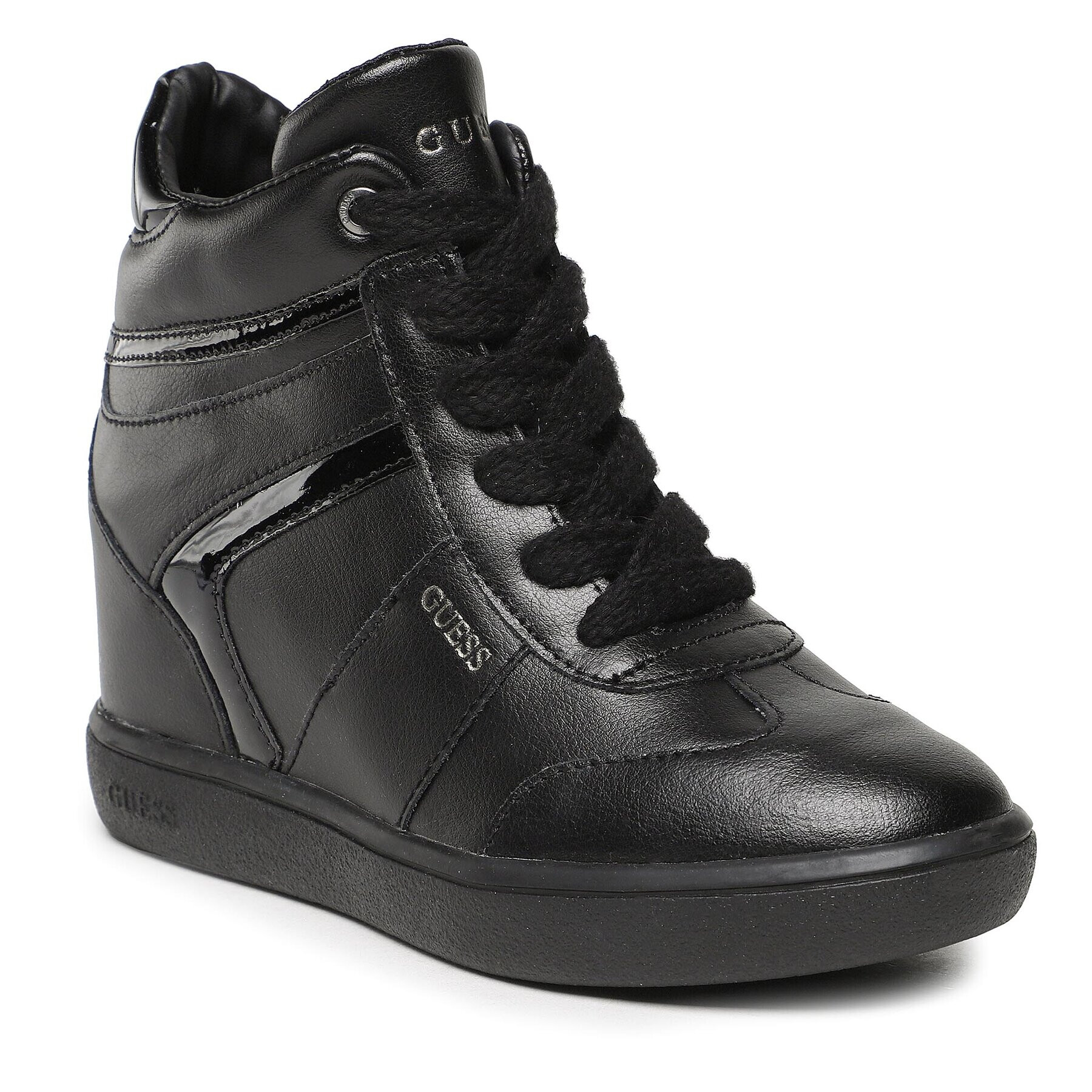 Guess Sneakers Morens FL7MRN LEA12 Negru - Pled.ro