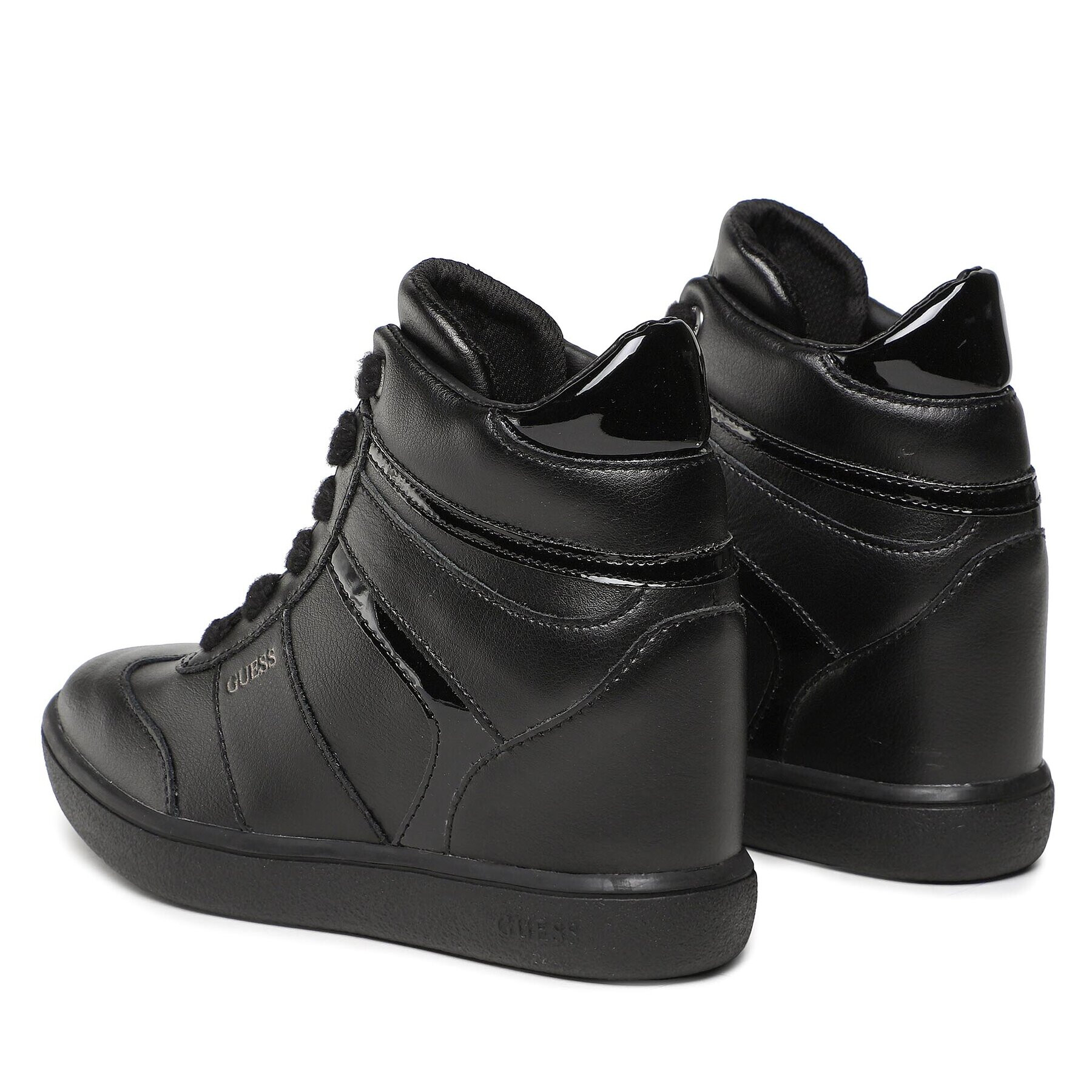 Guess Sneakers Morens FL7MRN LEA12 Negru - Pled.ro