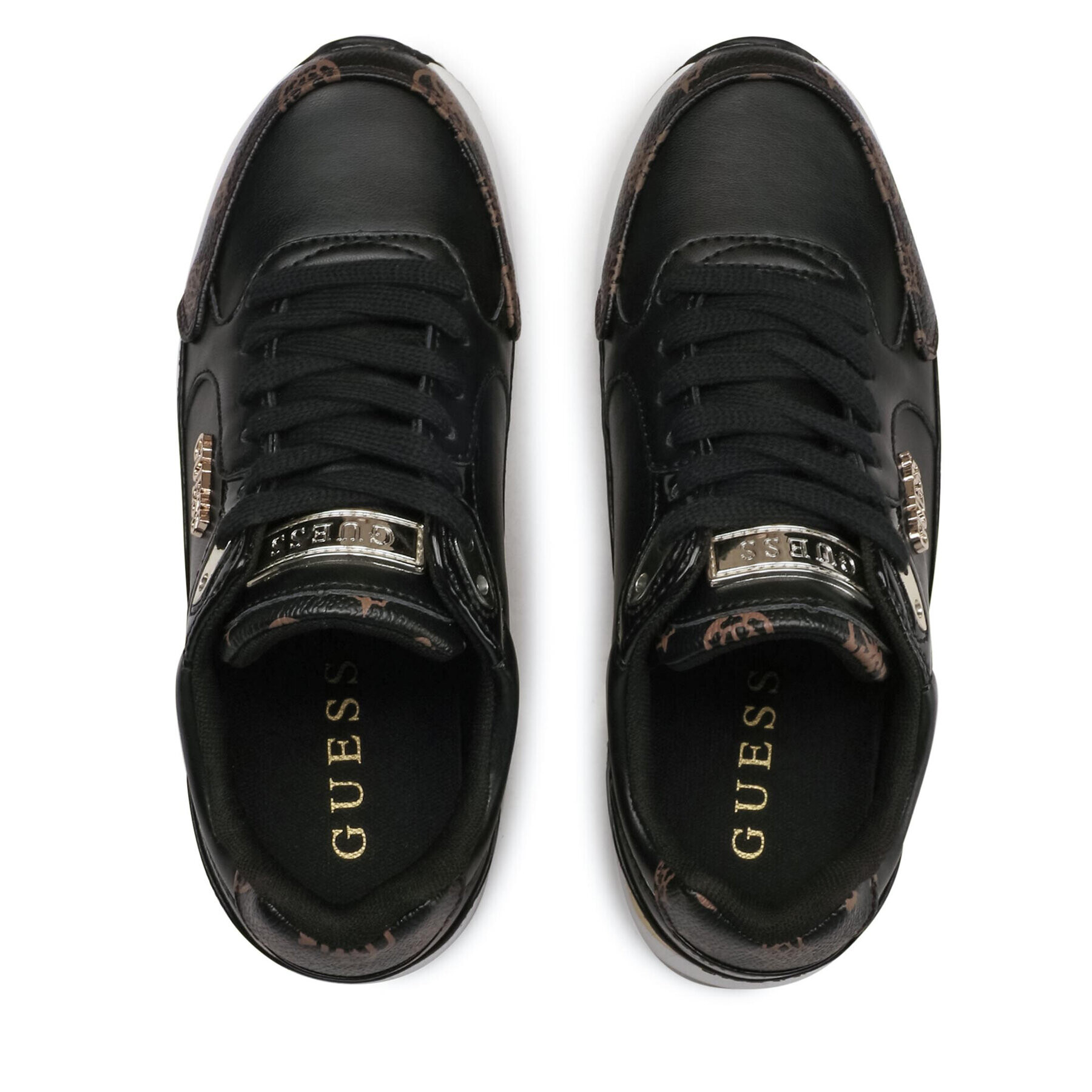 Guess Sneakers Moxea FL5MOX FAL12 Negru - Pled.ro