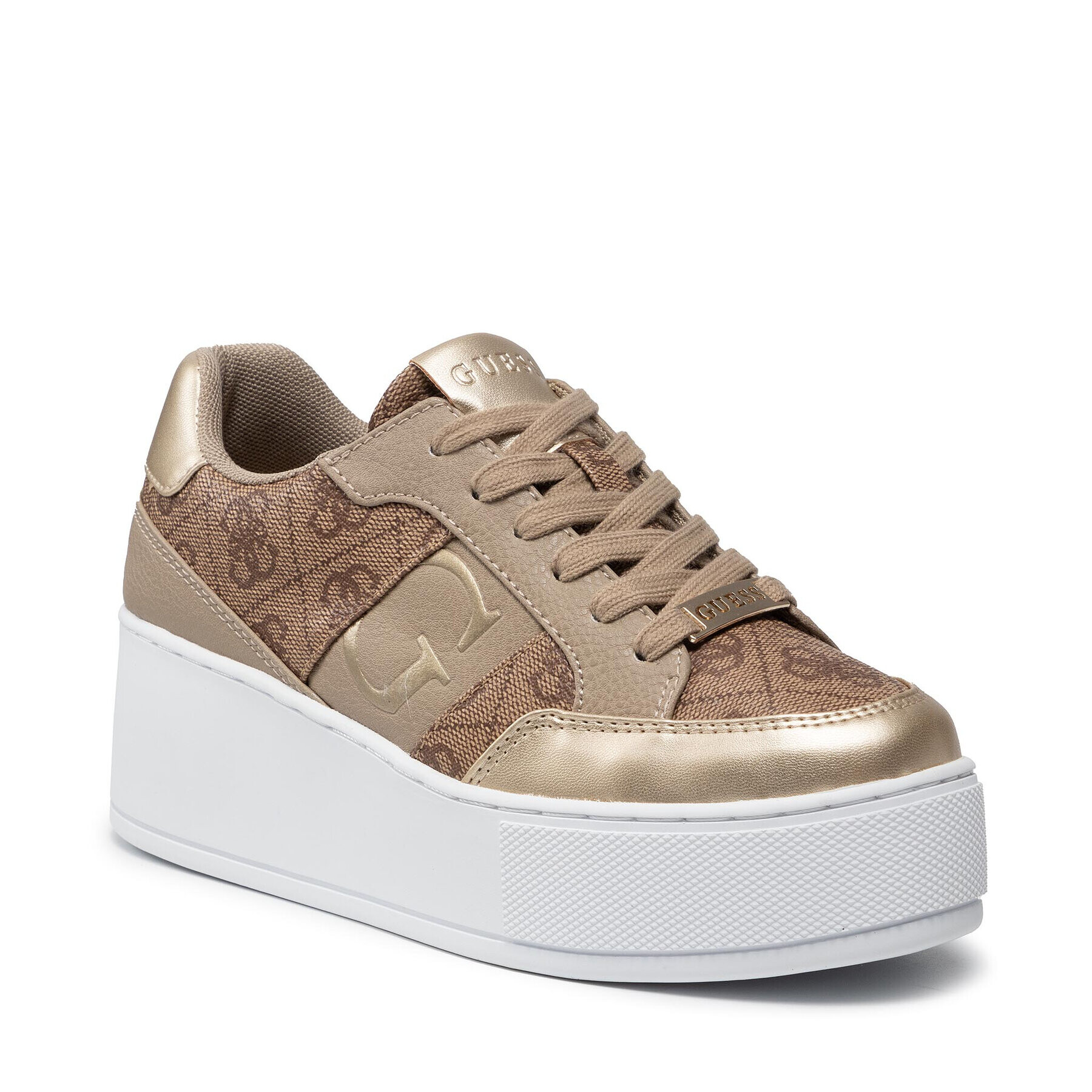 Guess Sneakers Neiman FL7NEI FAL12 Bej - Pled.ro