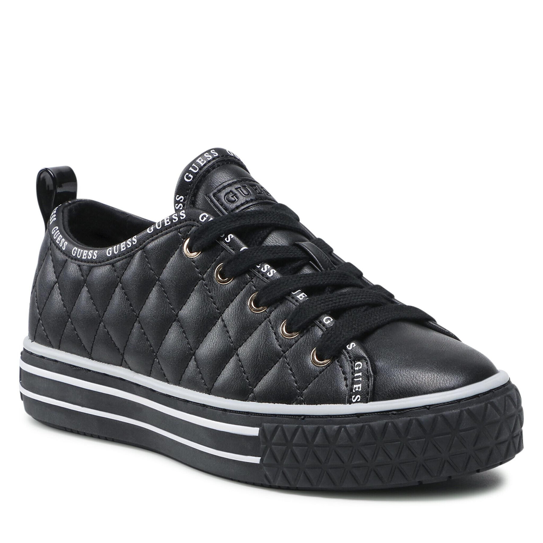 Guess Sneakers Peytina FL7PEY SMA12 Negru - Pled.ro