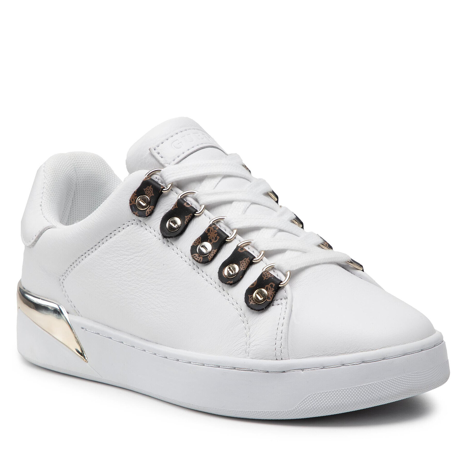 Guess Sneakers Reneey FL7EEY ELE12 Alb - Pled.ro