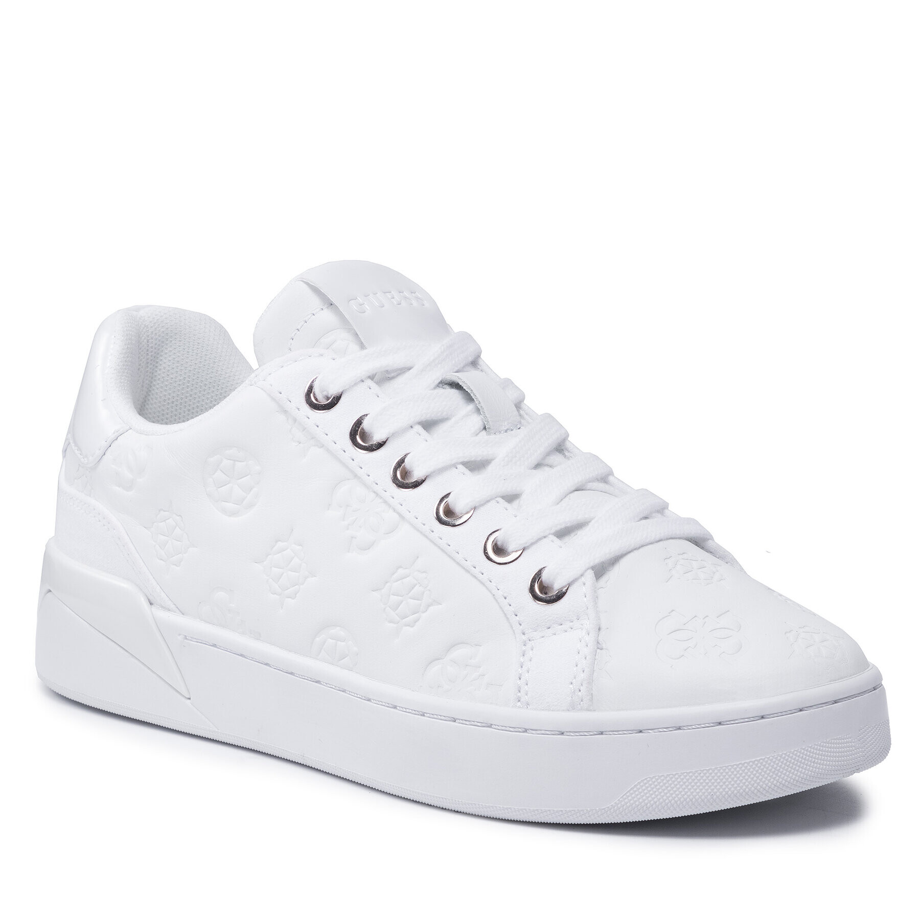 Guess Sneakers Rheaa FL7RHE FAL12 Alb - Pled.ro