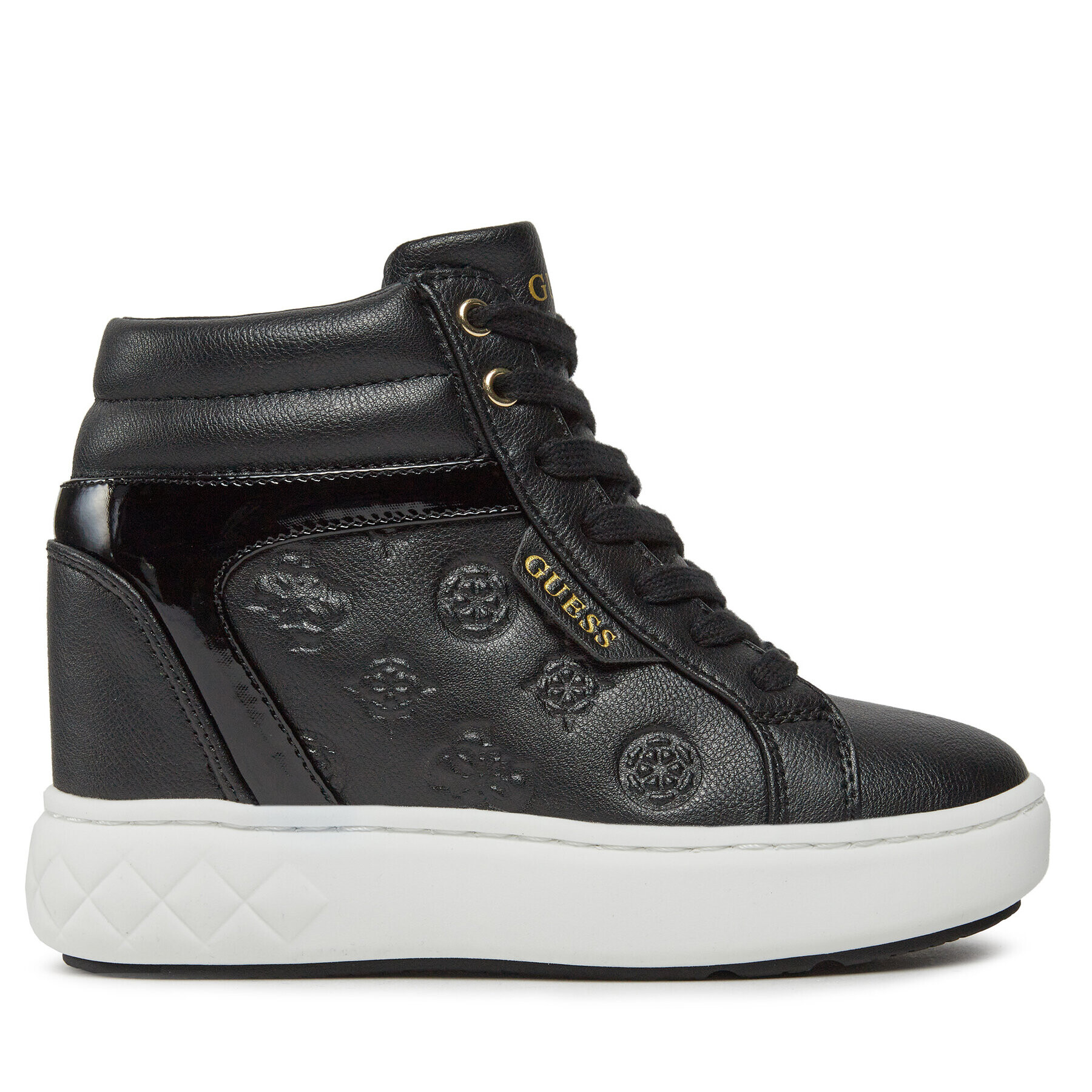 Guess Sneakers Roxana FL8ROX LEA12 Negru - Pled.ro