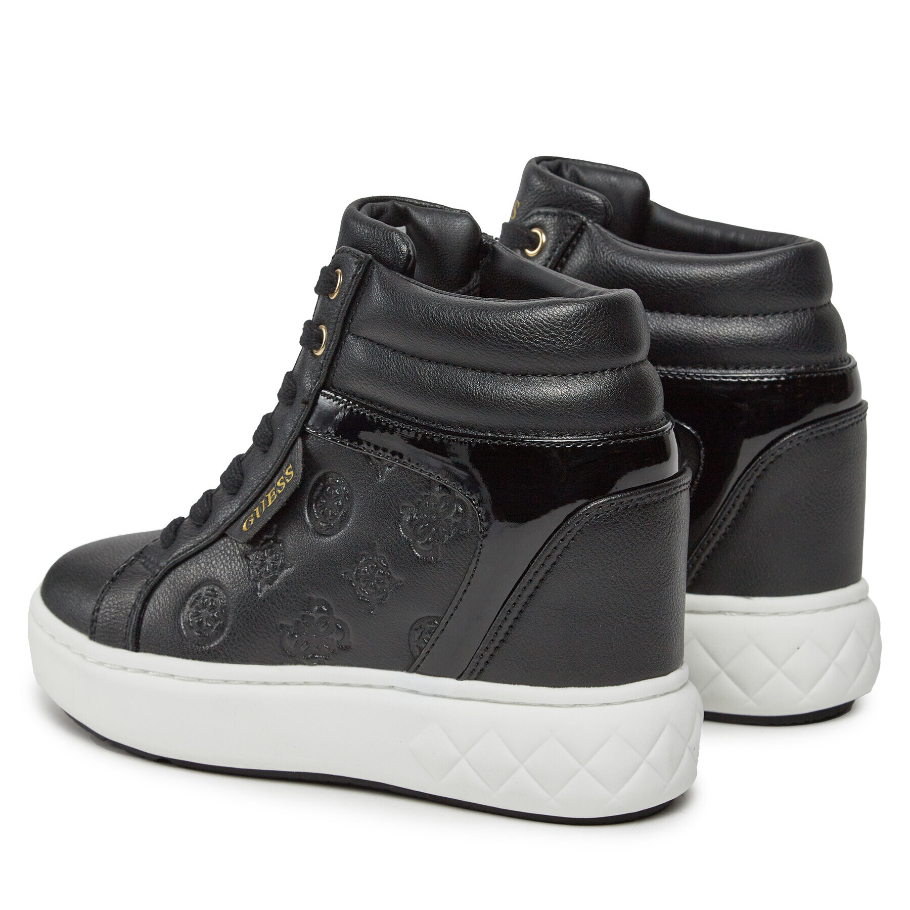 Guess Sneakers Roxana FL8ROX LEA12 Negru - Pled.ro