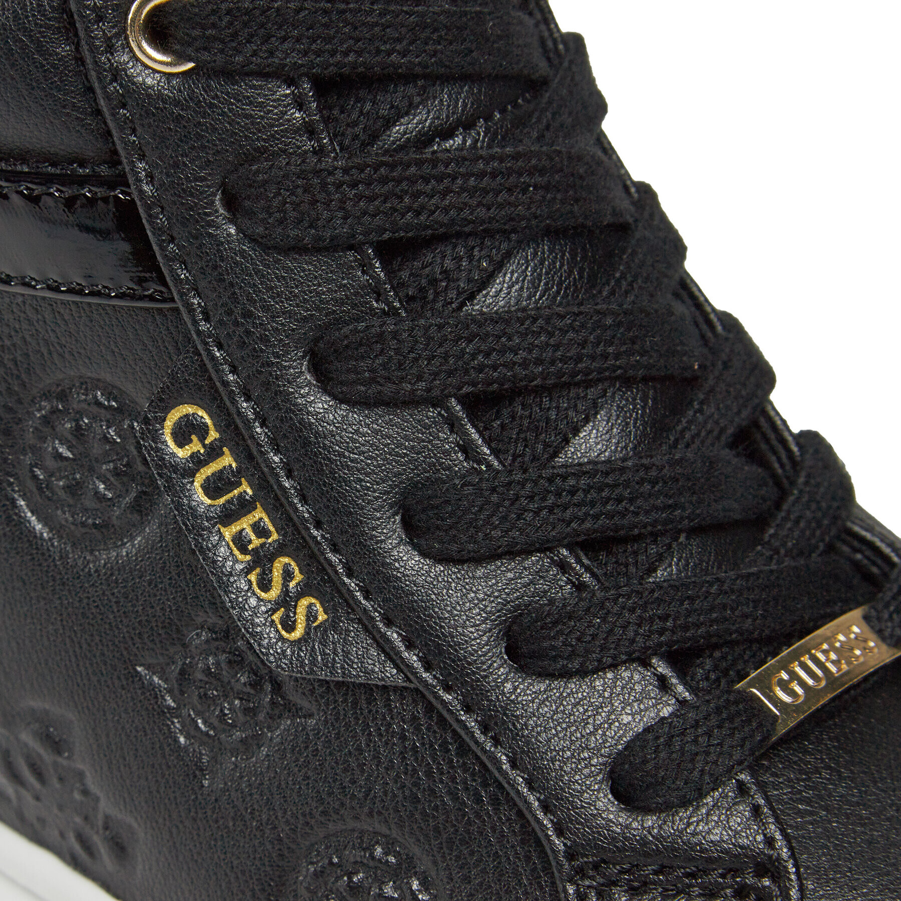 Guess Sneakers Roxana FL8ROX LEA12 Negru - Pled.ro