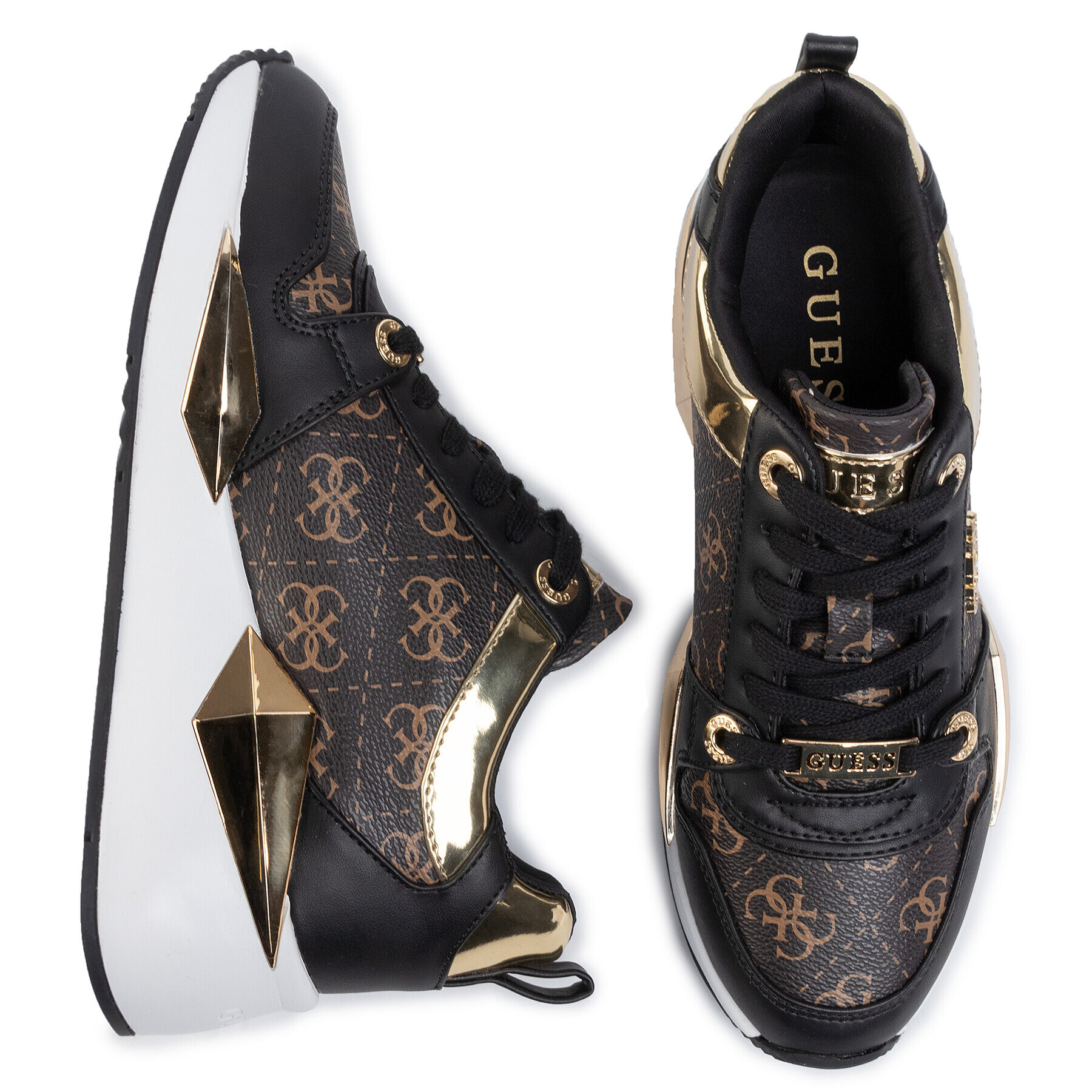 Guess Sneakers Tallya FL5TLY FAL12 Maro - Pled.ro