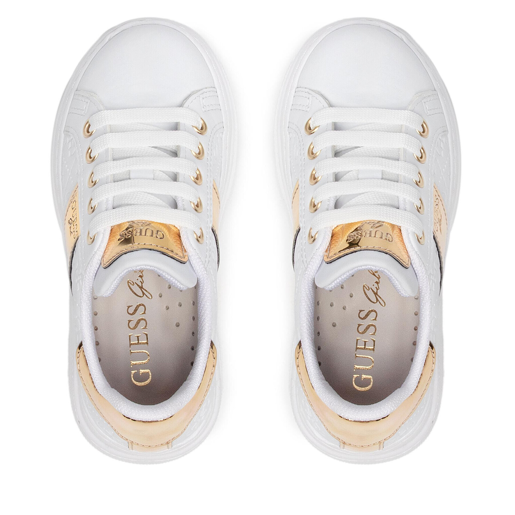 Guess Sneakers Wilma 4g FI5WIM FAL12 Alb - Pled.ro