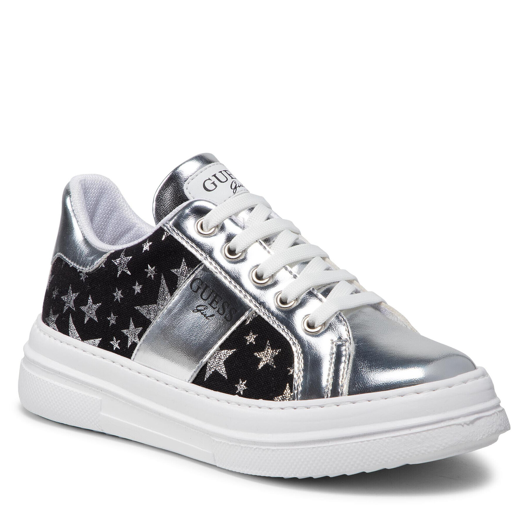 Guess Sneakers Wilma Star FJ5WIM FAB12 Argintiu - Pled.ro