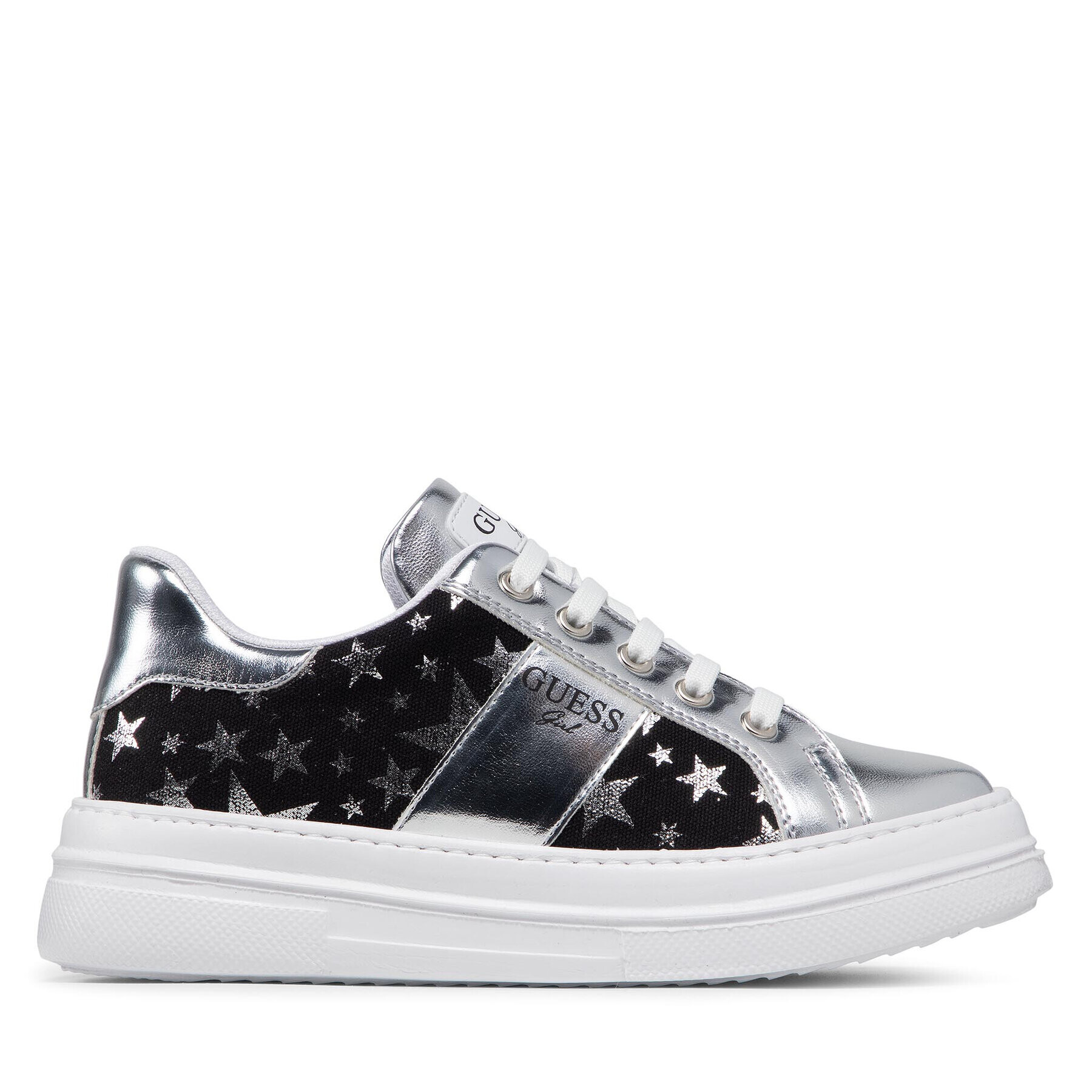 Guess Sneakers Wilma Star FJ5WIM FAB12 Argintiu - Pled.ro