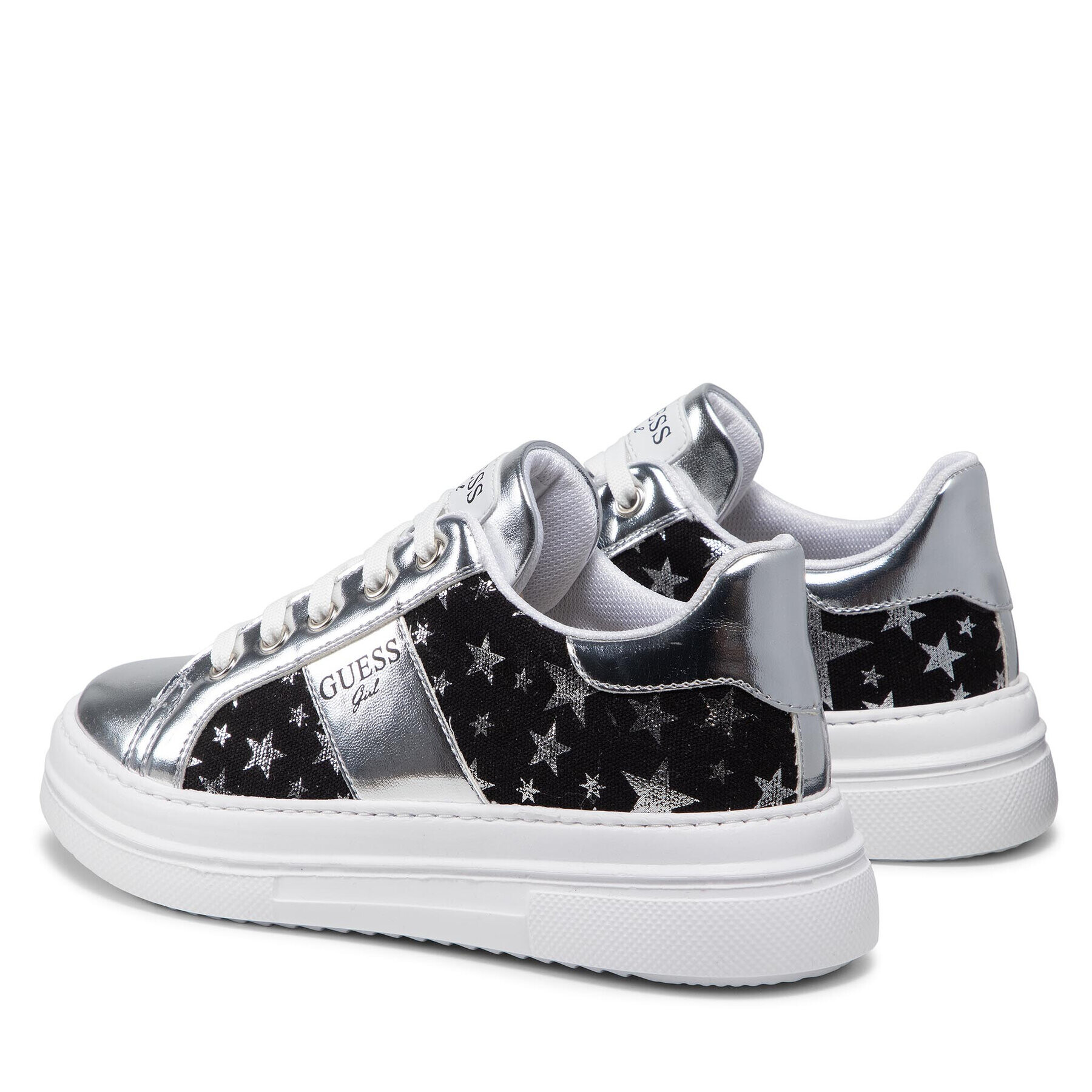 Guess Sneakers Wilma Star FJ5WIM FAB12 Argintiu - Pled.ro