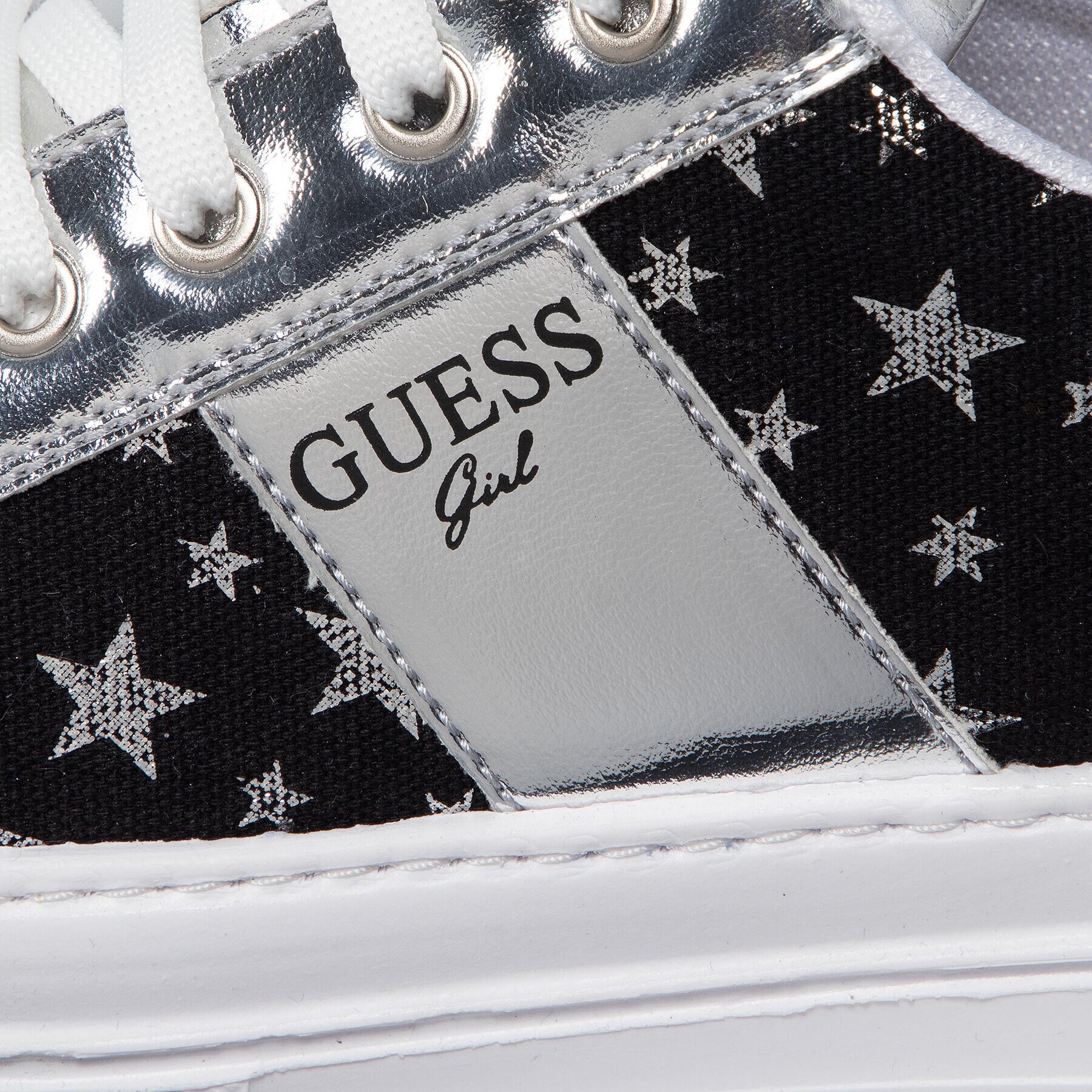 Guess Sneakers Wilma Star FJ5WIM FAB12 Argintiu - Pled.ro