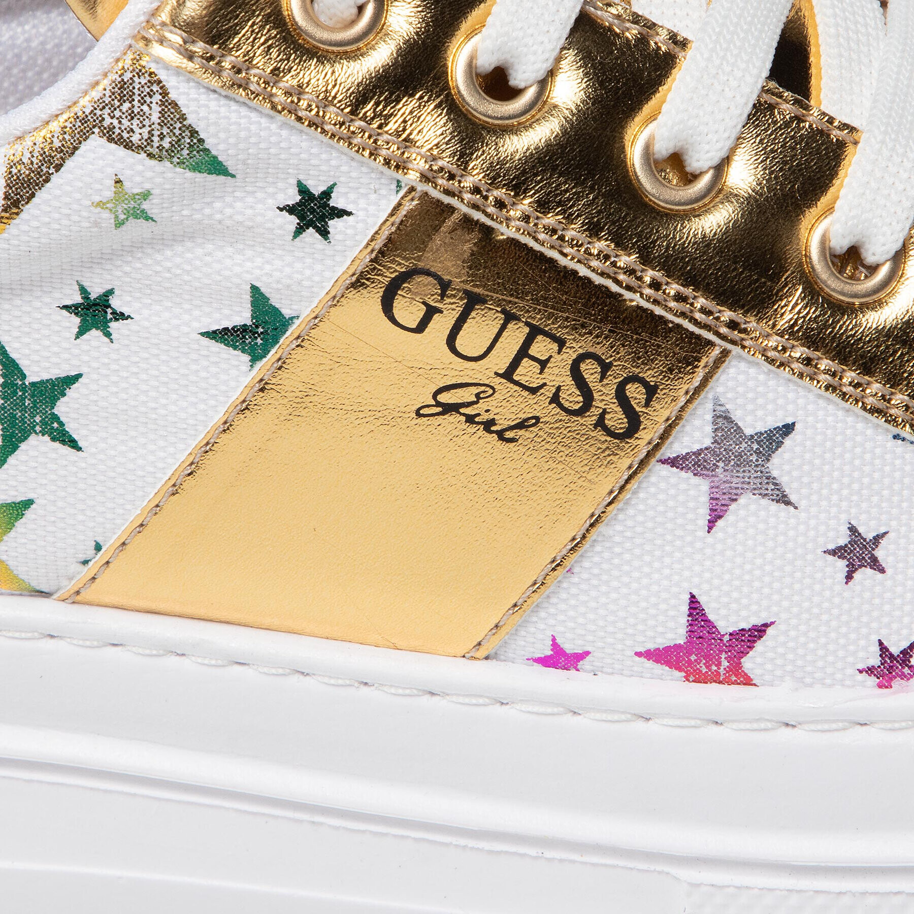 Guess Sneakers Wilma Star FJ5WIM FAB12 Auriu - Pled.ro