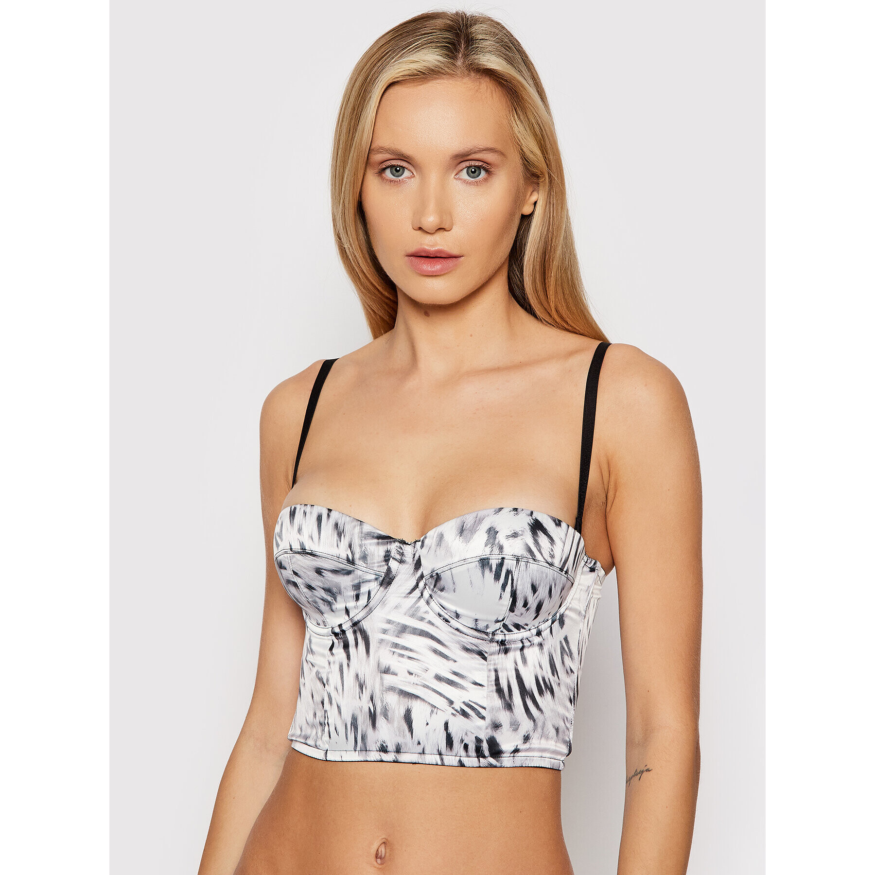 Guess Sutien Bardot Addie O1BC14 KA5I0 Gri - Pled.ro