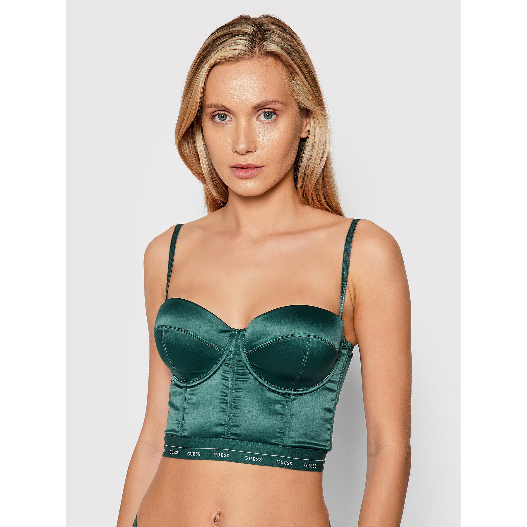 Guess Sutien Bardot Anouk O0BC08 KA5I0 Verde - Pled.ro