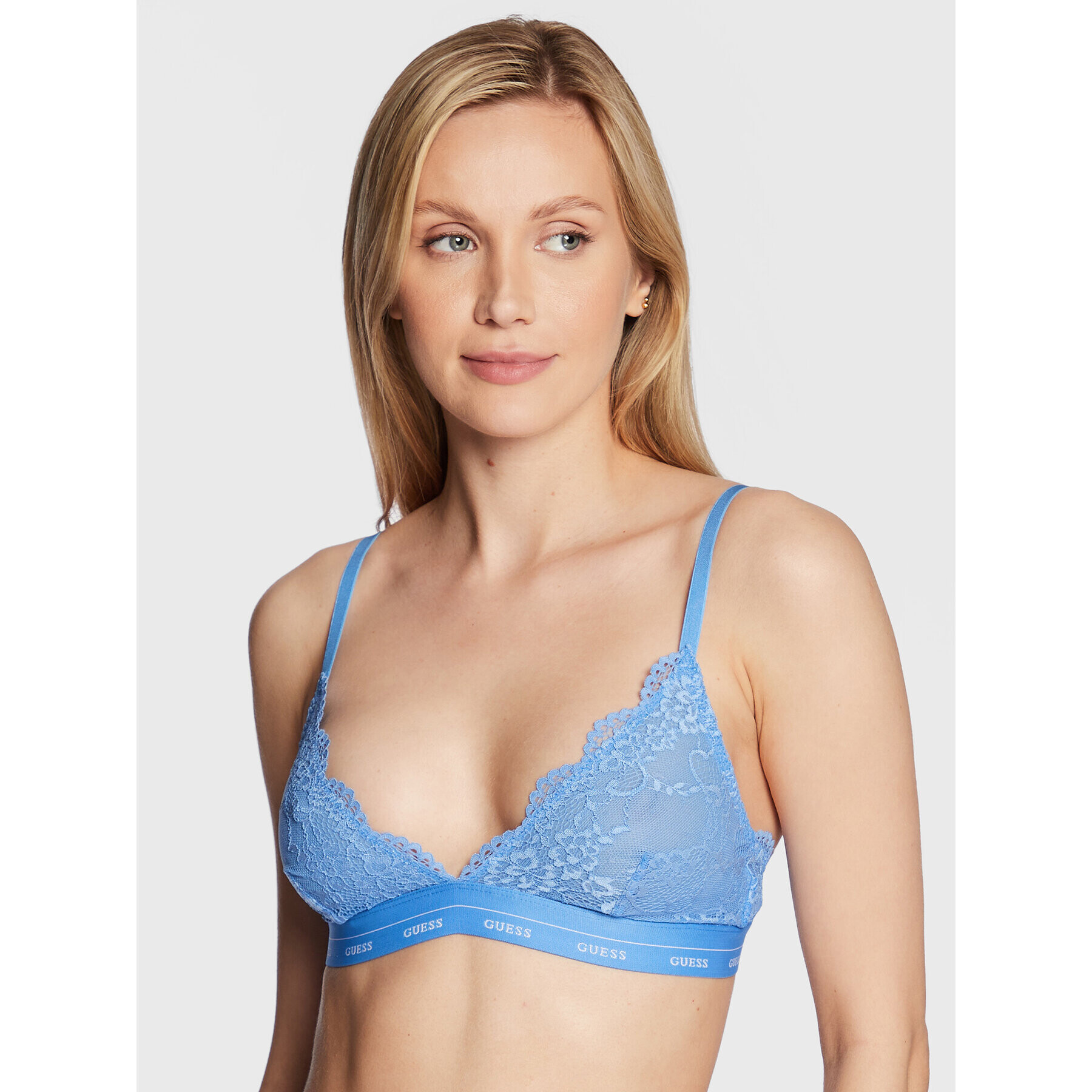 Guess Sutien Bralette Aria O0BC00 PZ01C Albastru - Pled.ro