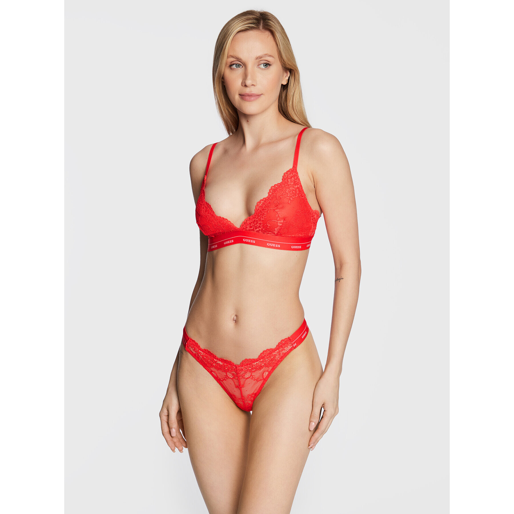 Guess Sutien Bralette Aria O0BC00 PZ01C Roșu - Pled.ro