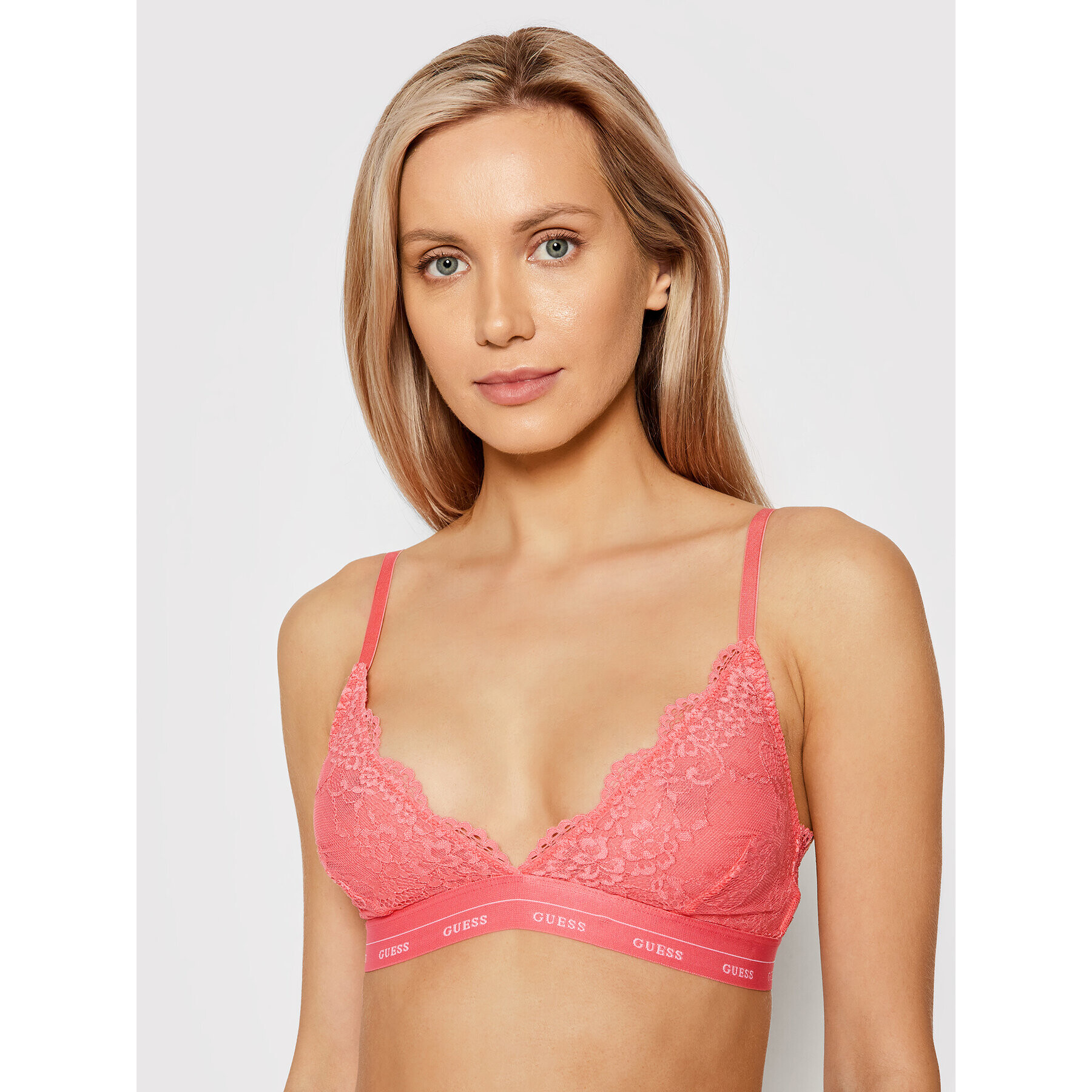 Guess Sutien Bralette Aria O0BC00 PZ01C Roz - Pled.ro