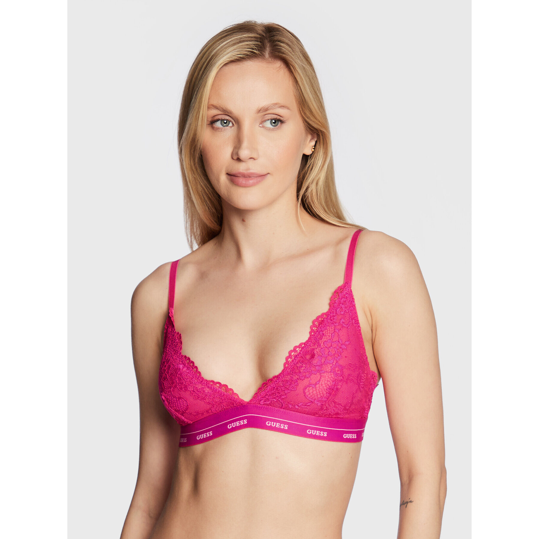 Guess Sutien Bralette Aria O0BC00 PZ01C Roz - Pled.ro