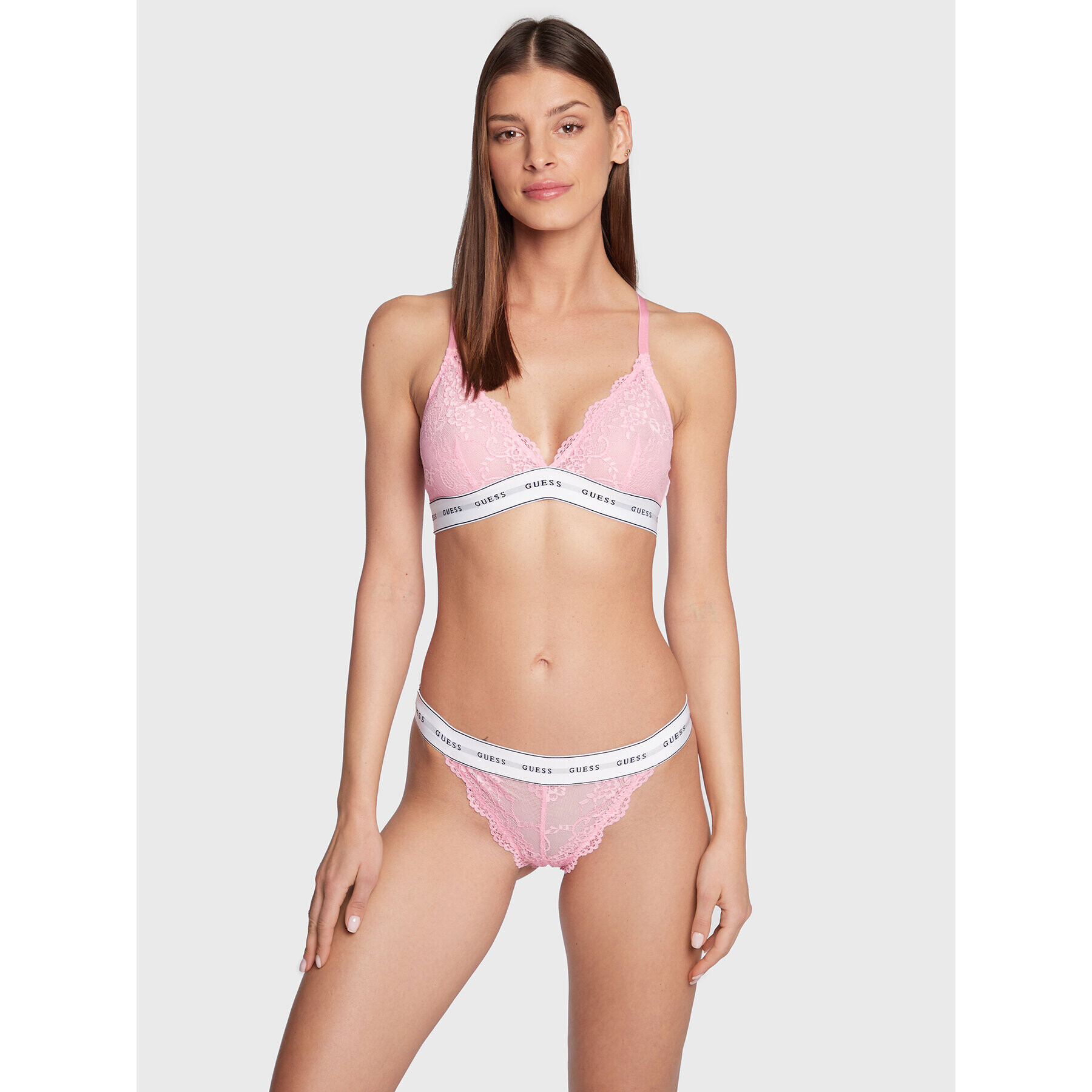 Guess Sutien Bralette Belle O97C02 KBBT0 Roz - Pled.ro