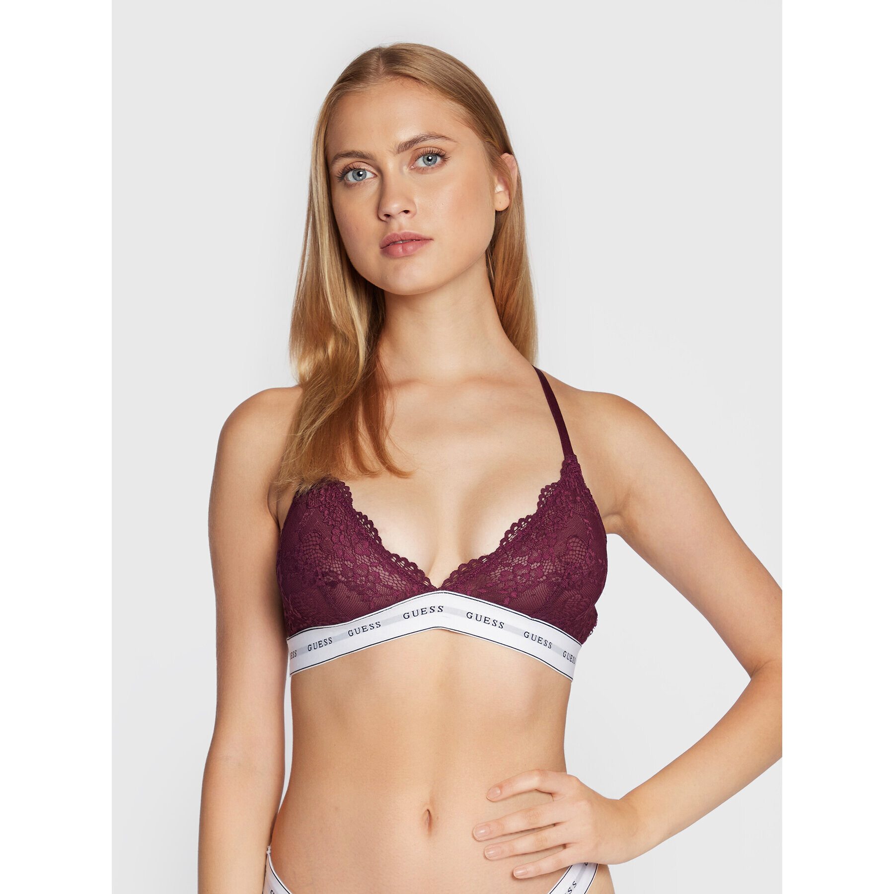 Guess Sutien Bralette Belle O97C02 KBBT0 Violet - Pled.ro