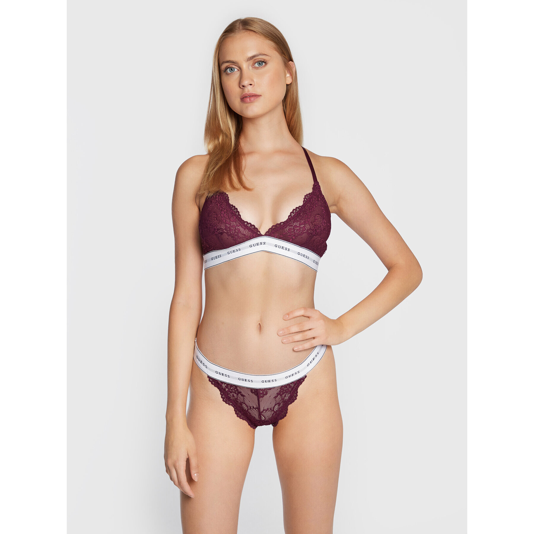 Guess Sutien Bralette Belle O97C02 KBBT0 Violet - Pled.ro