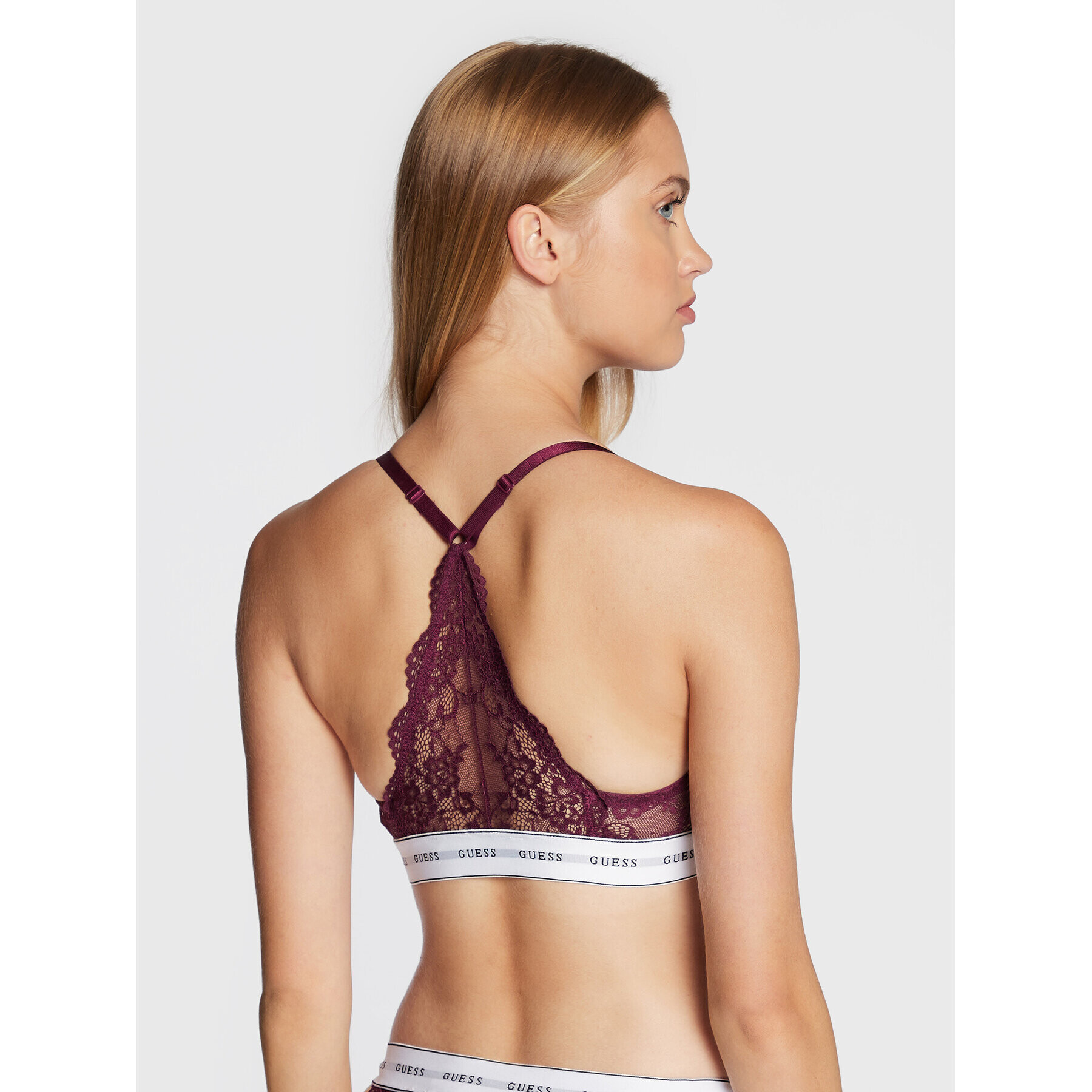 Guess Sutien Bralette Belle O97C02 KBBT0 Violet - Pled.ro