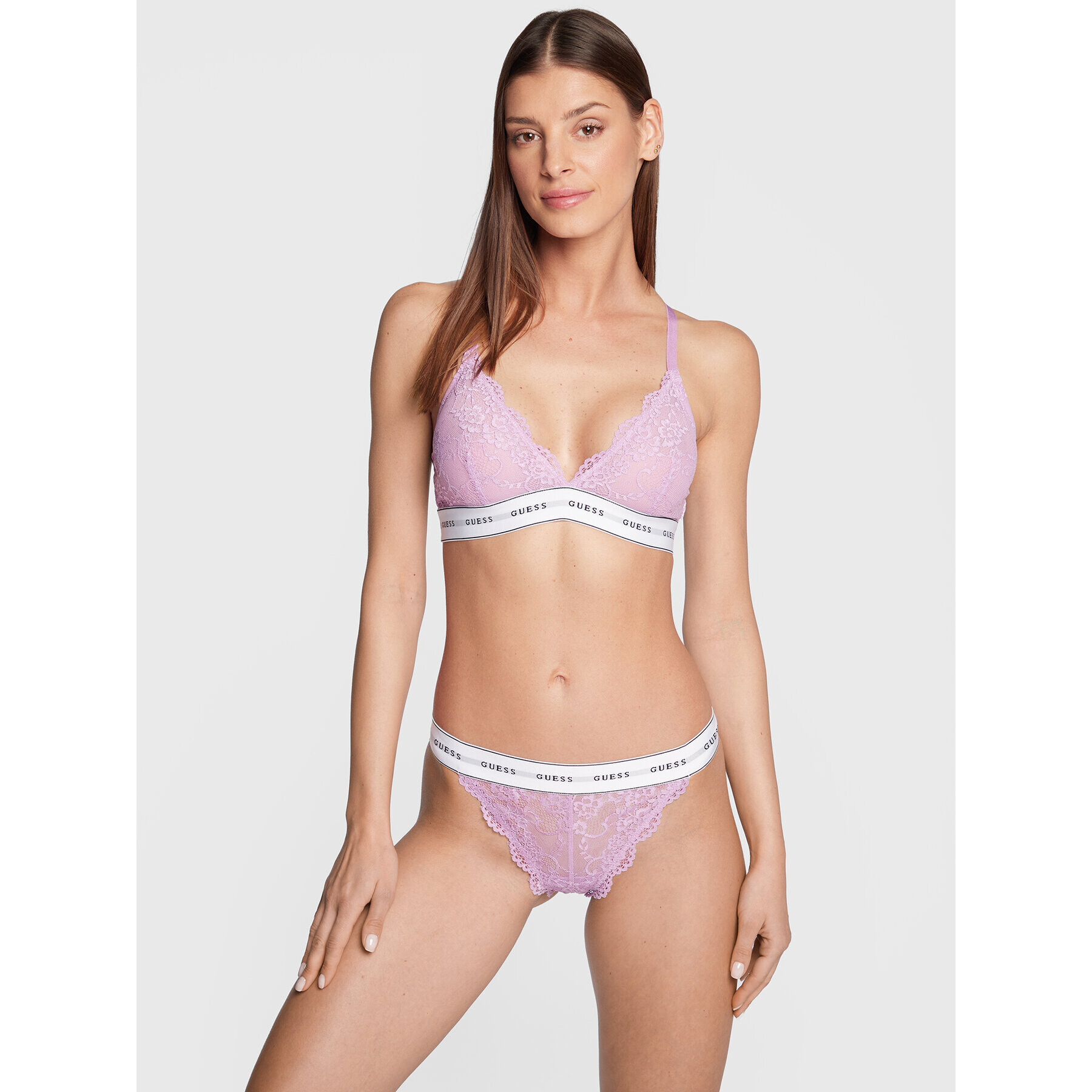 Guess Sutien Bralette Belle O97C02 KBBT0 Violet - Pled.ro