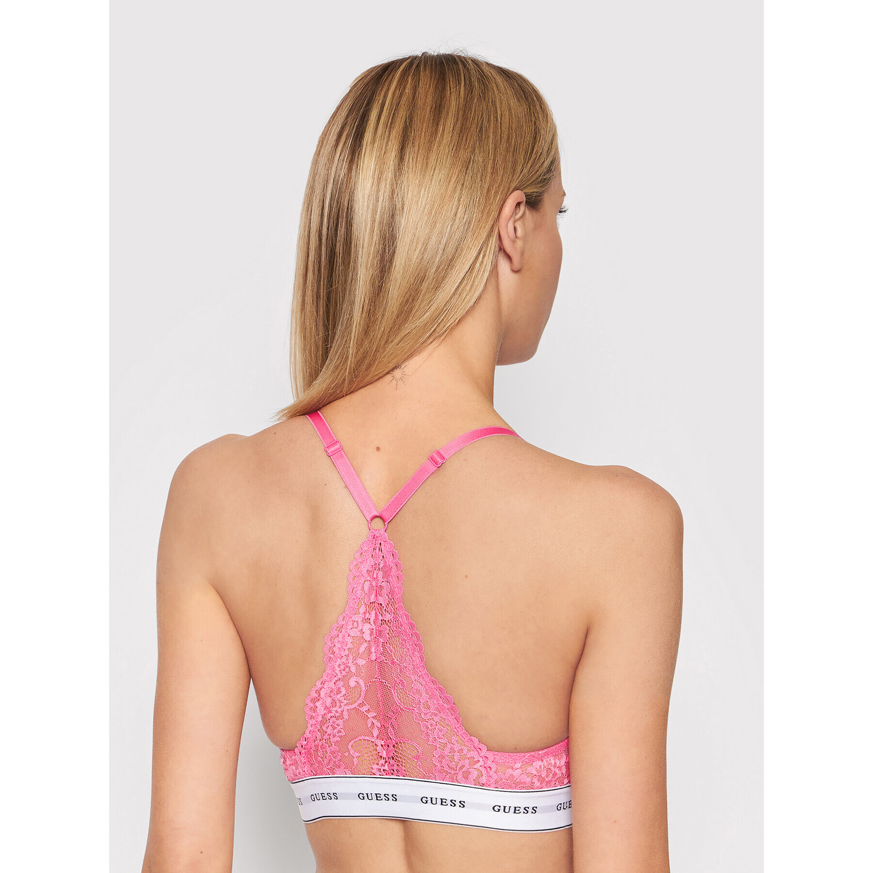 Guess Sutien Bralette Belle O97C02 PZ01C Roz - Pled.ro