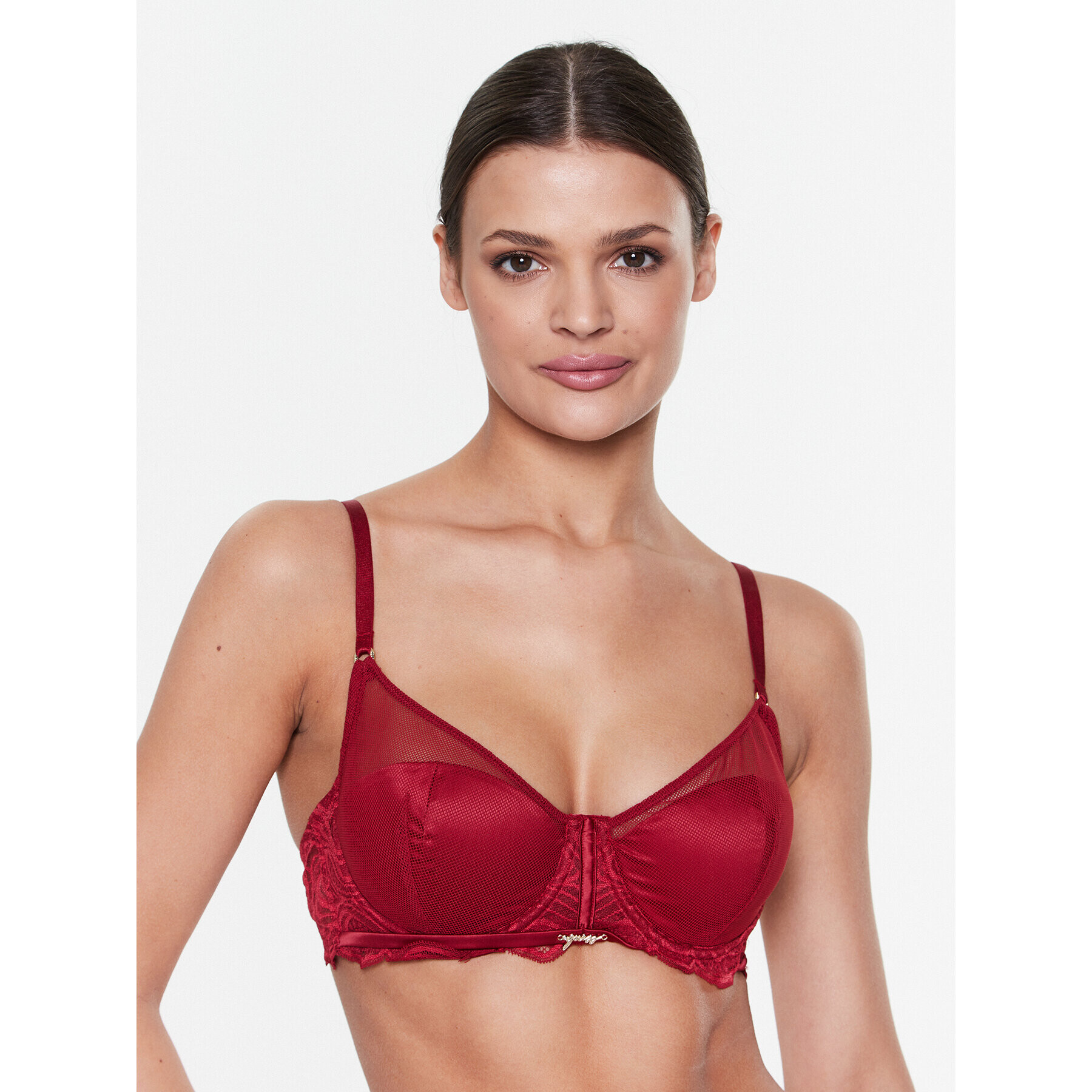 Guess Sutien cu armătură Eleonora O3RC00 KBMF0 Vișiniu - Pled.ro