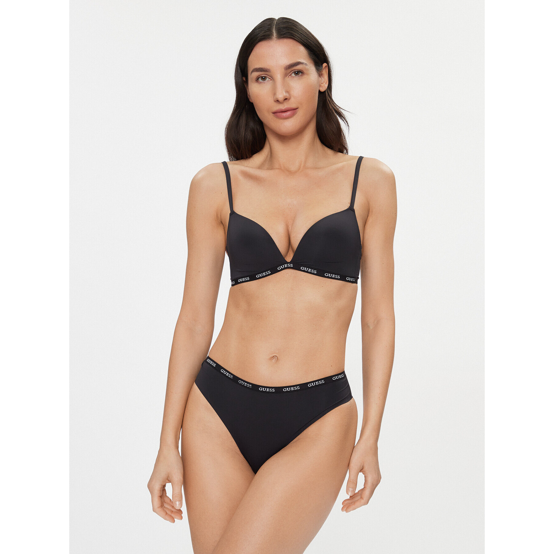 Guess Sutien fără armătură O3YC02 KBS50 Negru - Pled.ro