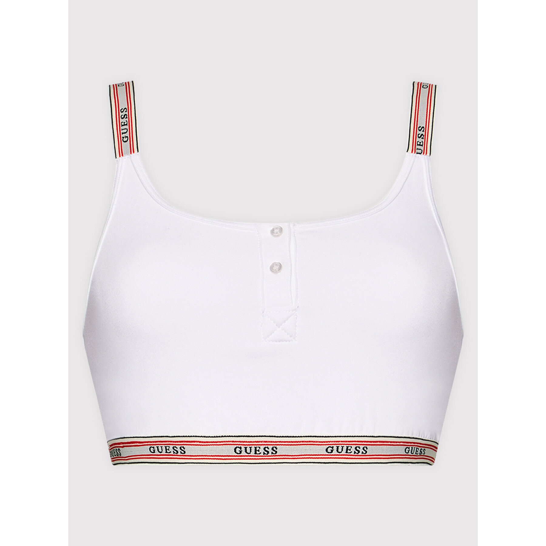 Guess Sutien top Abbie O1BC10 JR06P Alb - Pled.ro