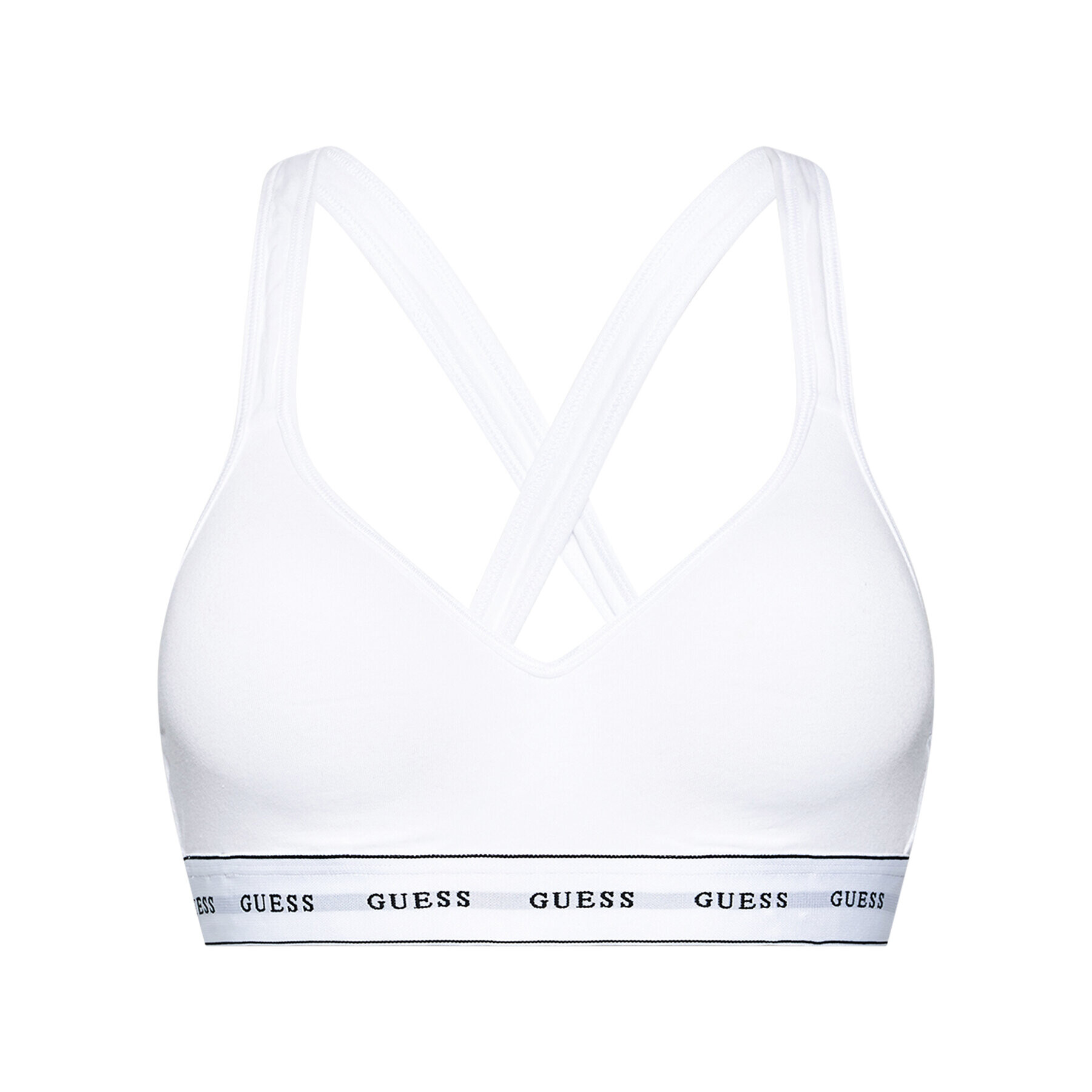 Guess Sutien top Carrie O1GC15 JR04P Alb - Pled.ro