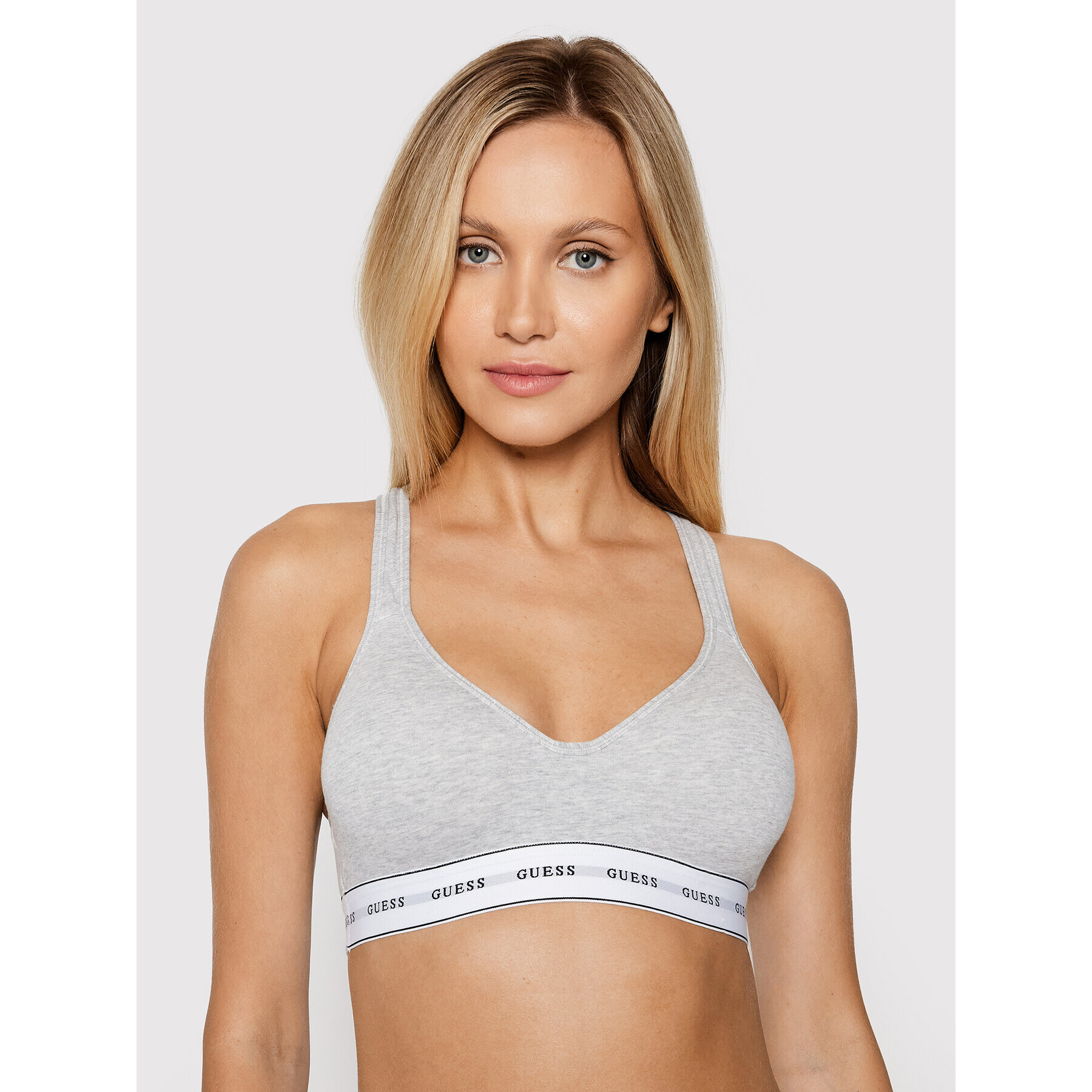 Guess Sutien top Carrie O1GC15 JR04P Gri - Pled.ro