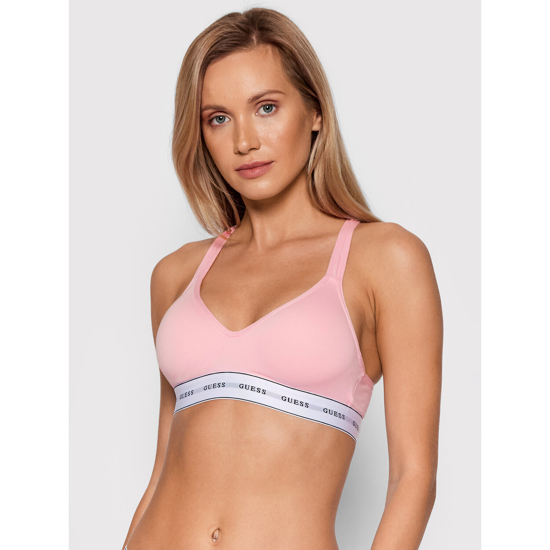 Guess Sutien top Carrie O1GC15 JR04P Roz - Pled.ro