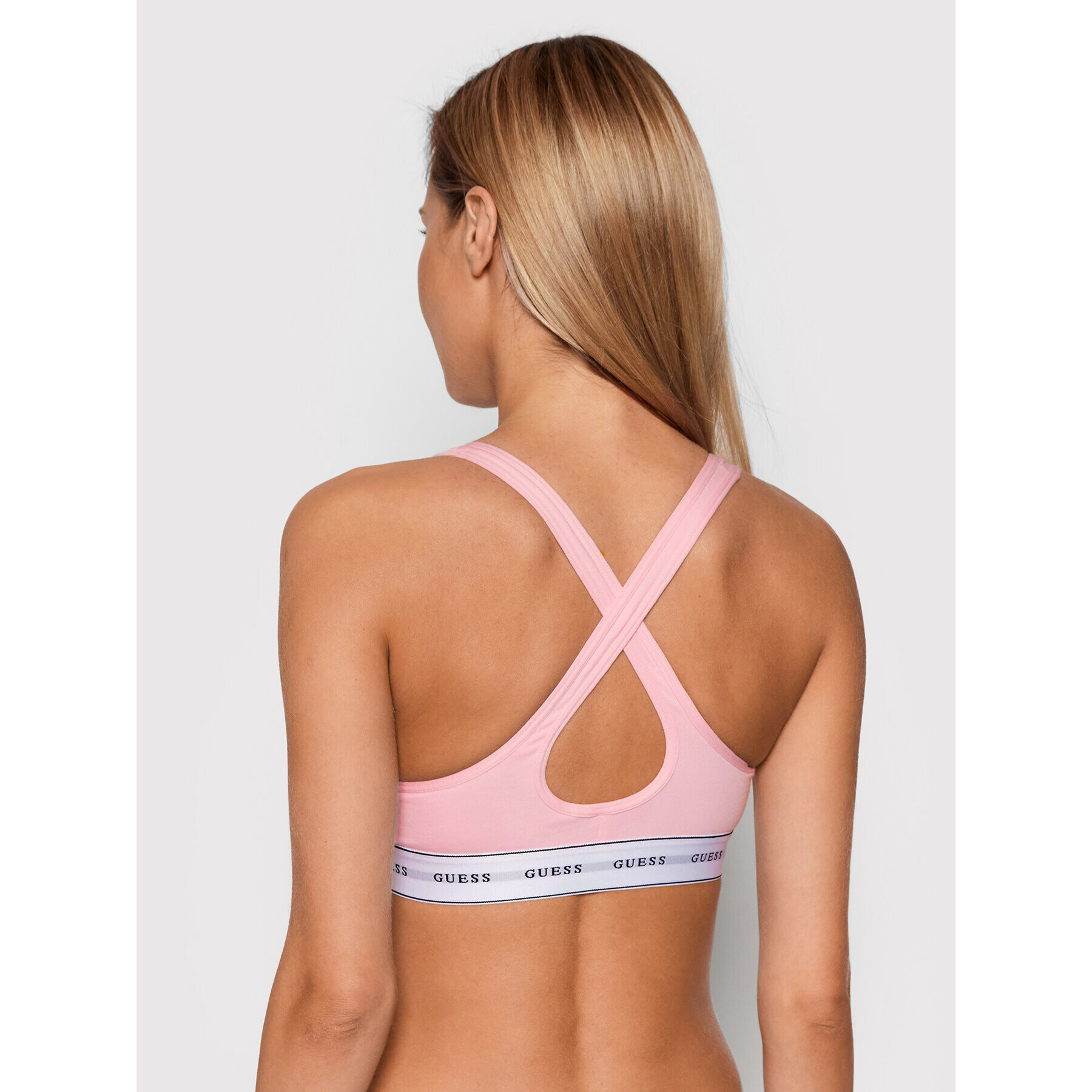 Guess Sutien top Carrie O1GC15 JR04P Roz - Pled.ro