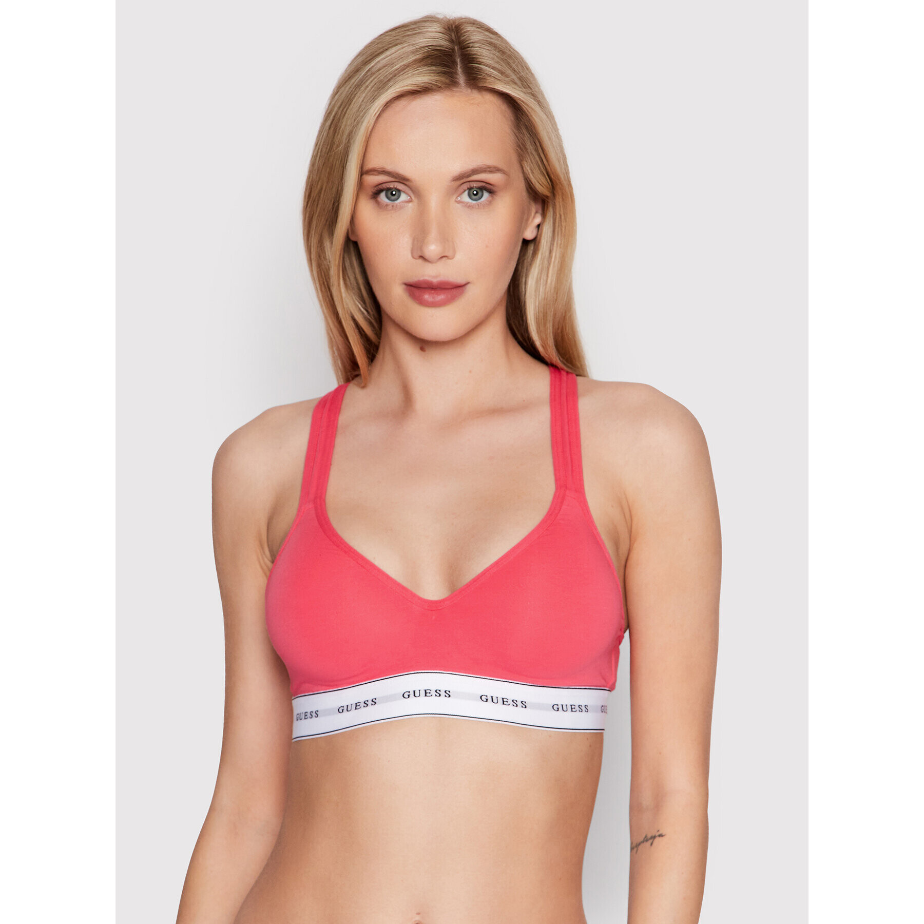 Guess Sutien top Carrie O1GC15 JR07A Roz - Pled.ro