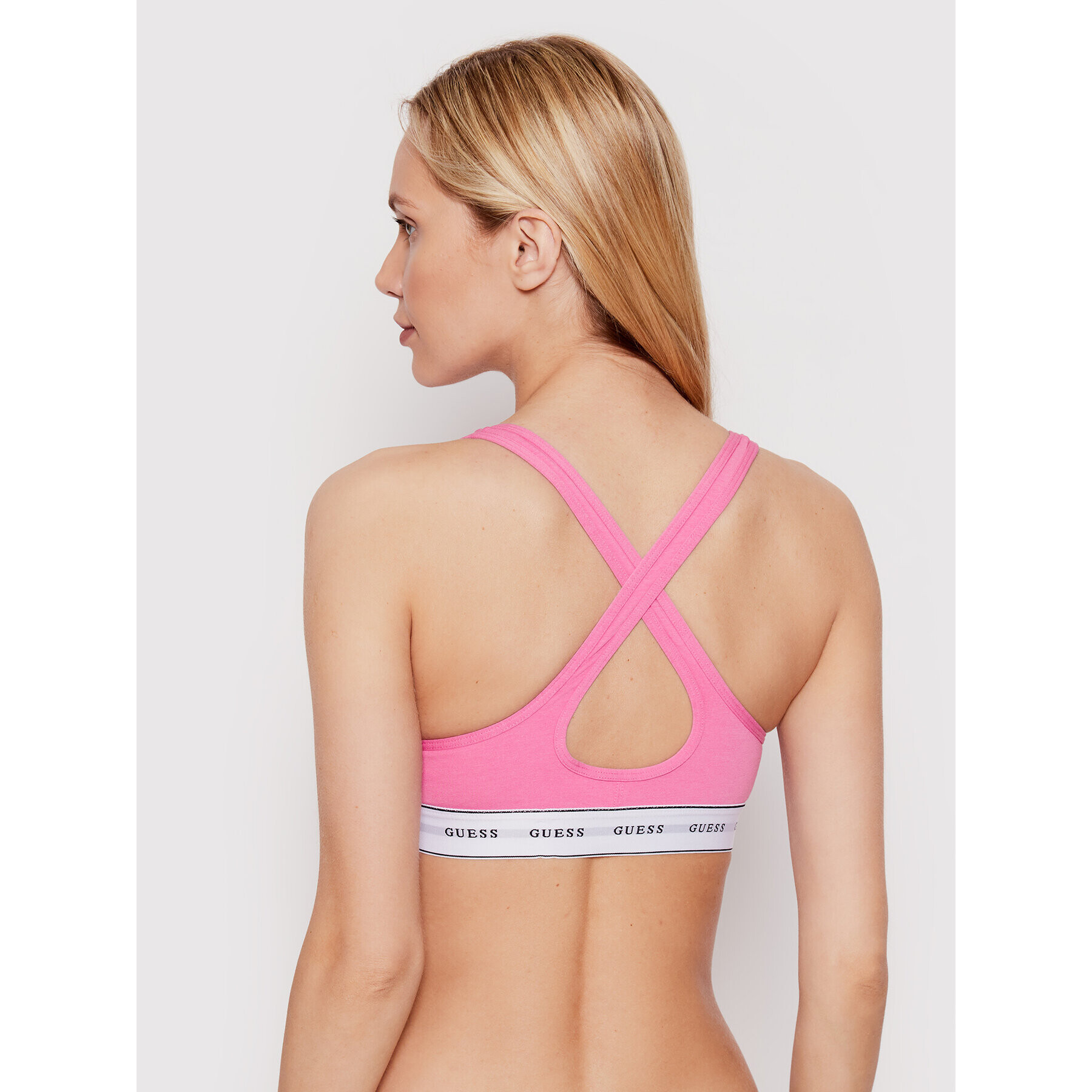 Guess Sutien top Carrie O1GC15 JR07A Roz - Pled.ro