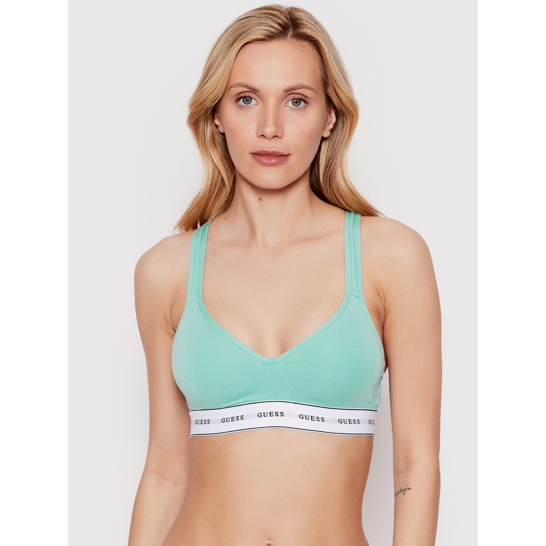 Guess Sutien top Carrie O1GC15 JR07A Verde - Pled.ro