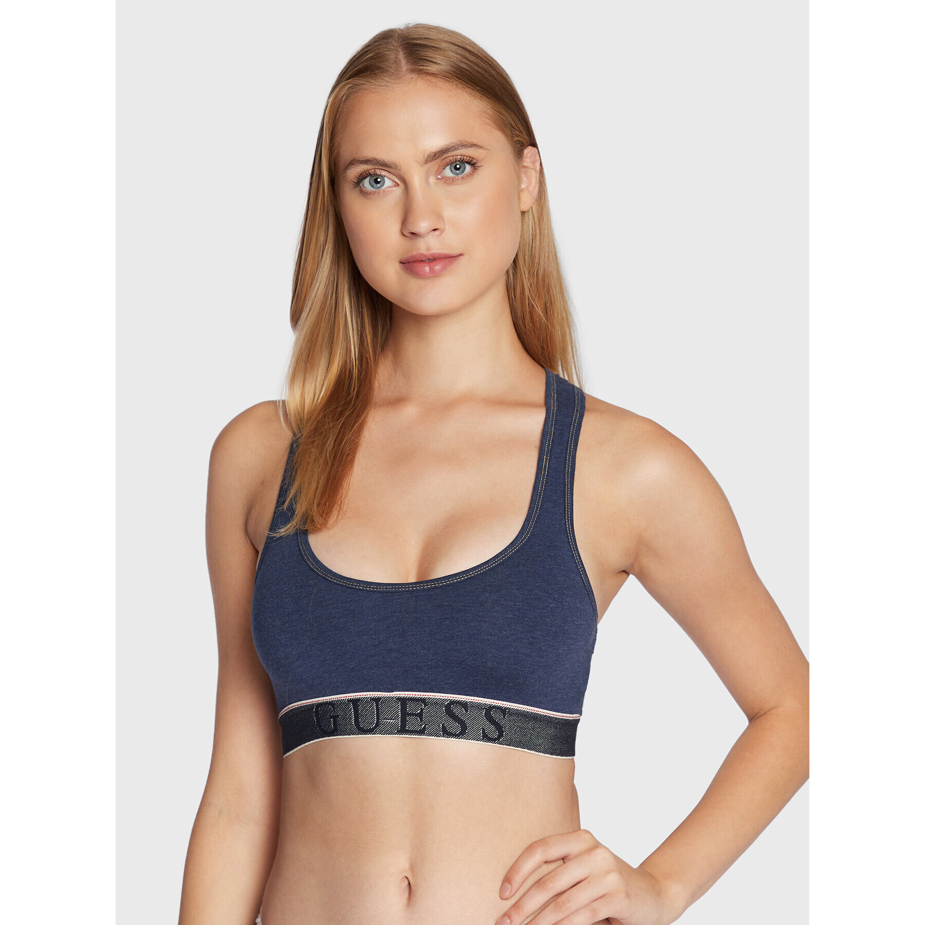 Guess Sutien top Carrie O97C01 KBHX0 Bleumarin - Pled.ro