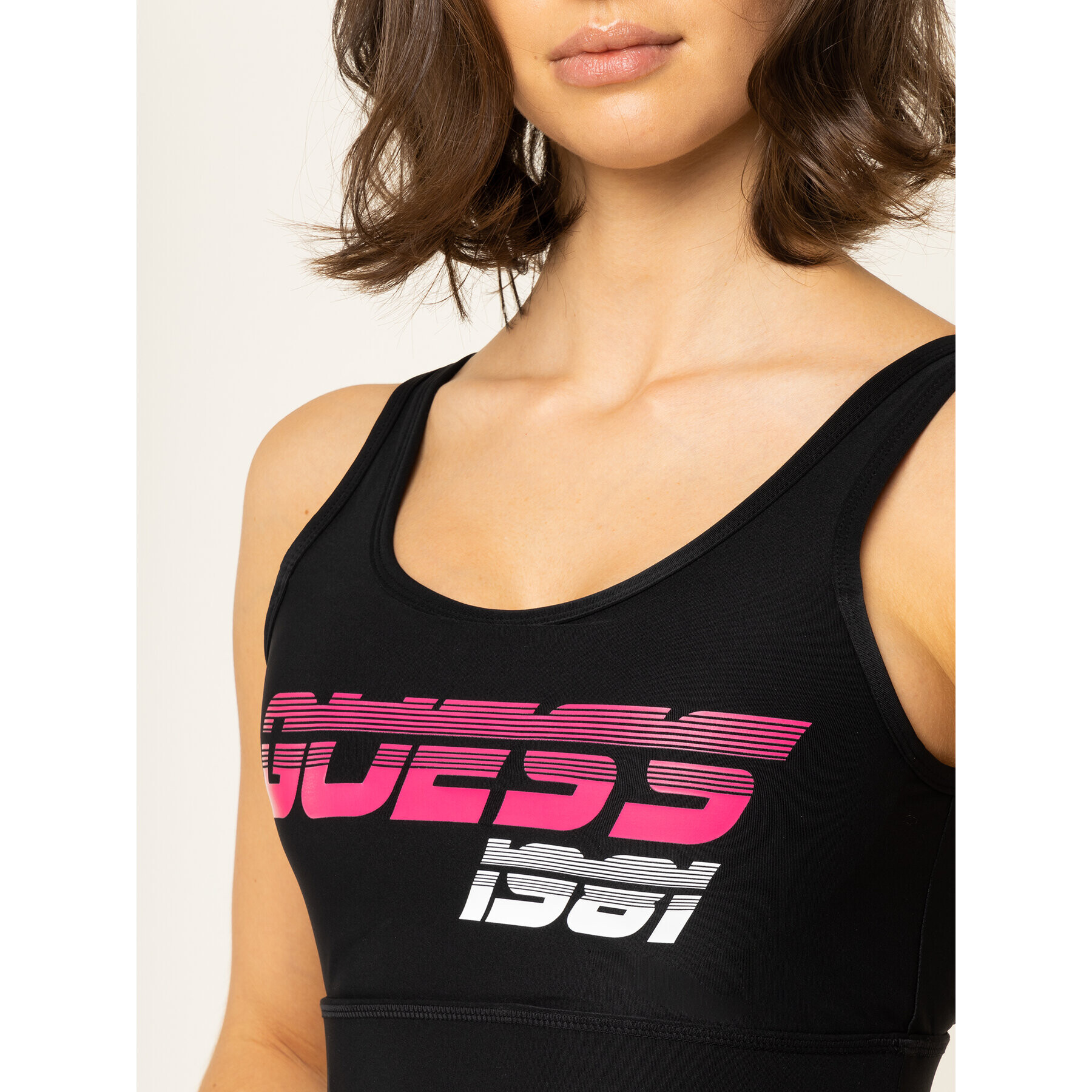 Guess Sutien top O01A04 MC01P Negru - Pled.ro