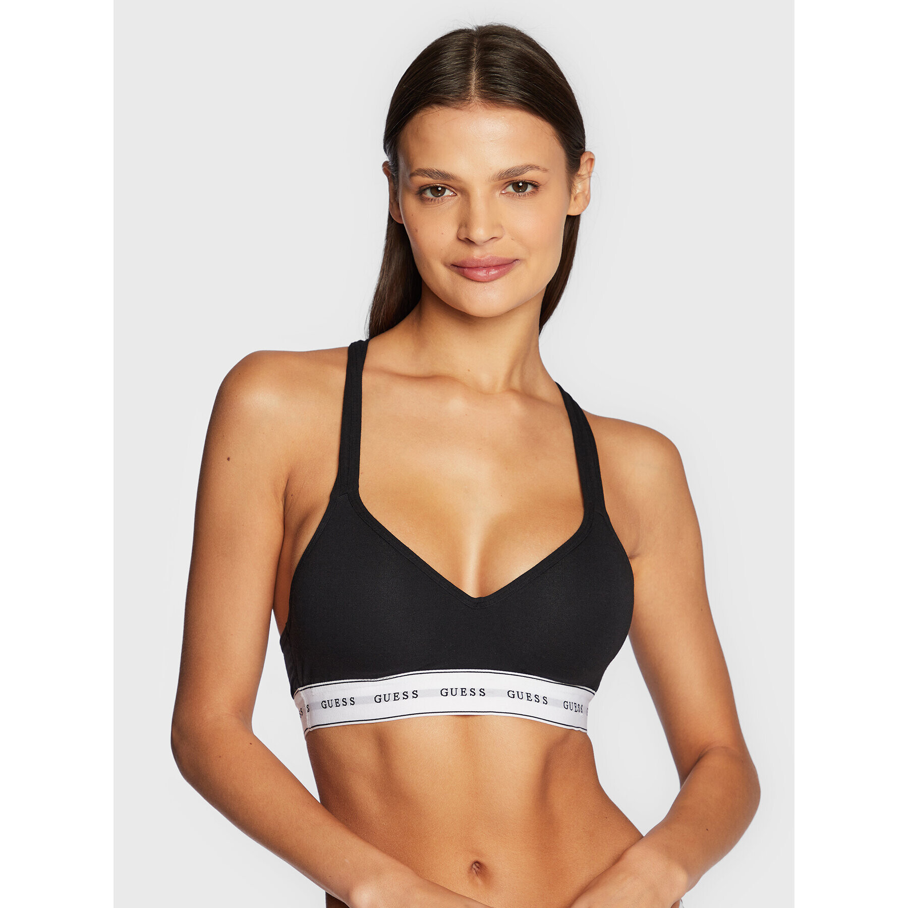 Guess Sutien top O1GC15 KBBU1 Negru - Pled.ro