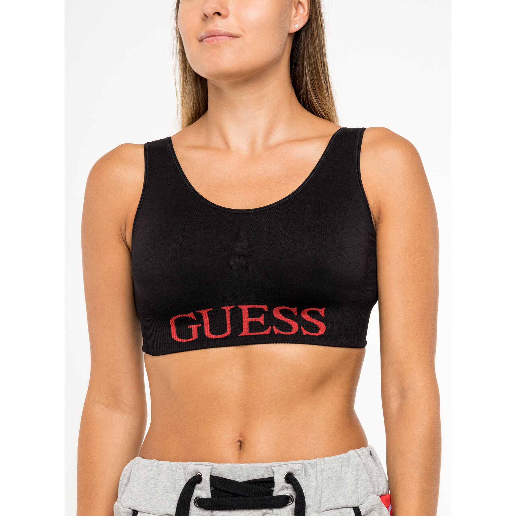 Guess Sutien top O92A04 JR045 Negru - Pled.ro